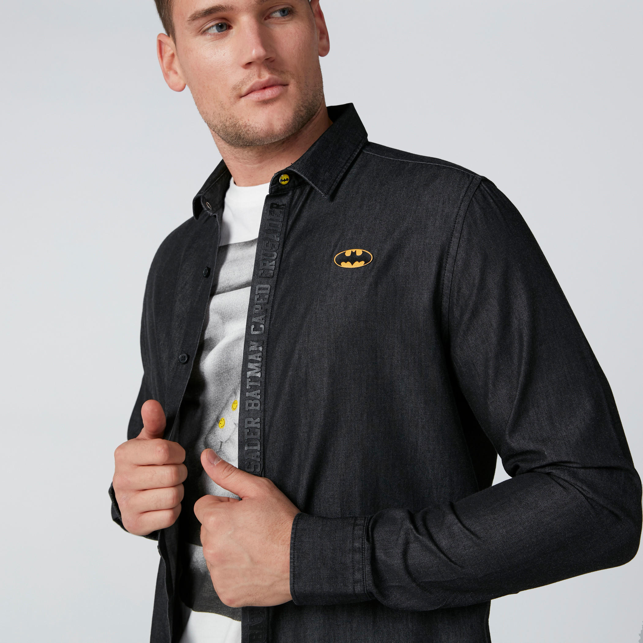 تيشيرت بأكمام طويلة وطبعات باتمان-men-clothing-shirts-image-4