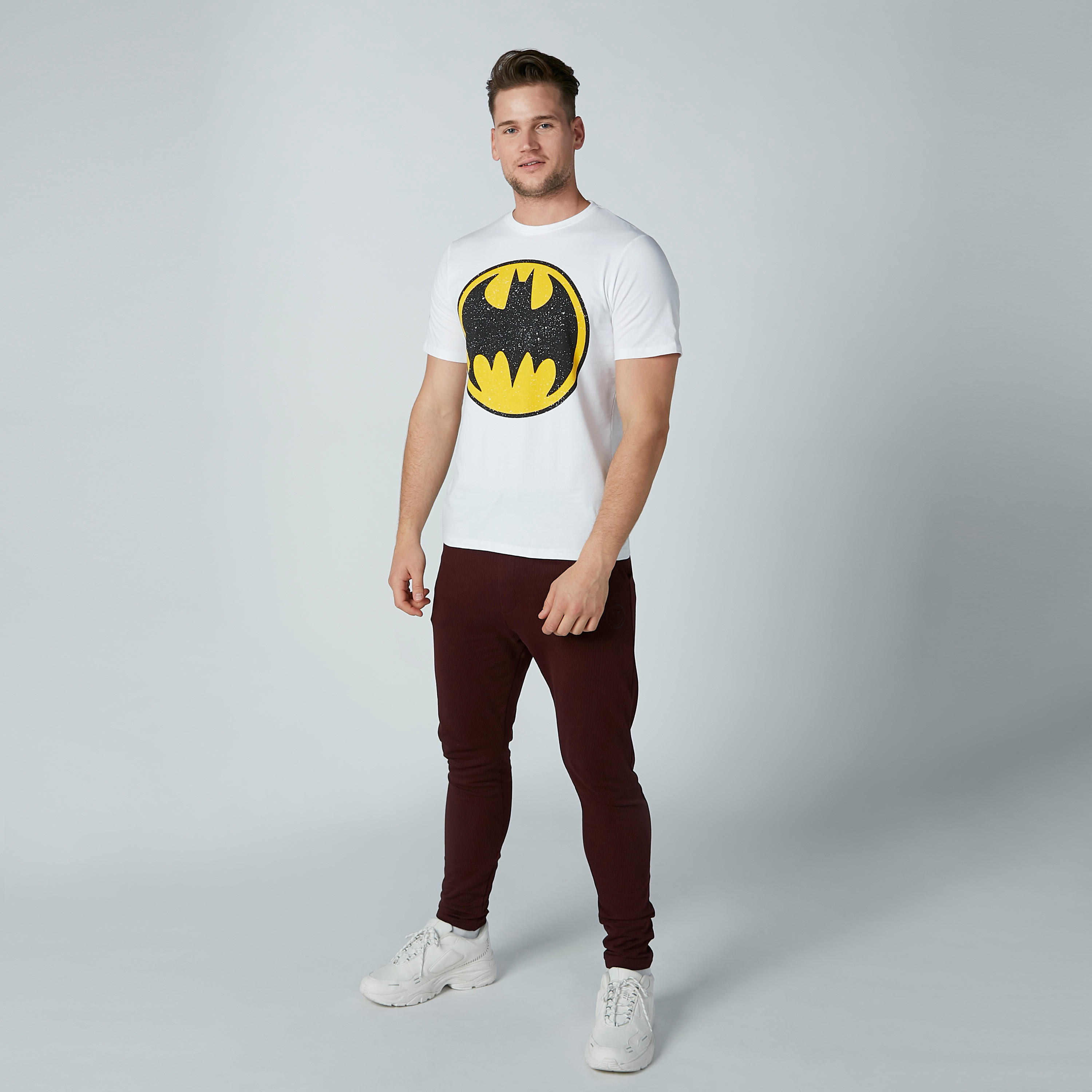 Batman Printed Slim Fit T-Shirt with Crew Neck and Short Sleeves-men-clothing-tshirtsandpolos-tshirts-image-3