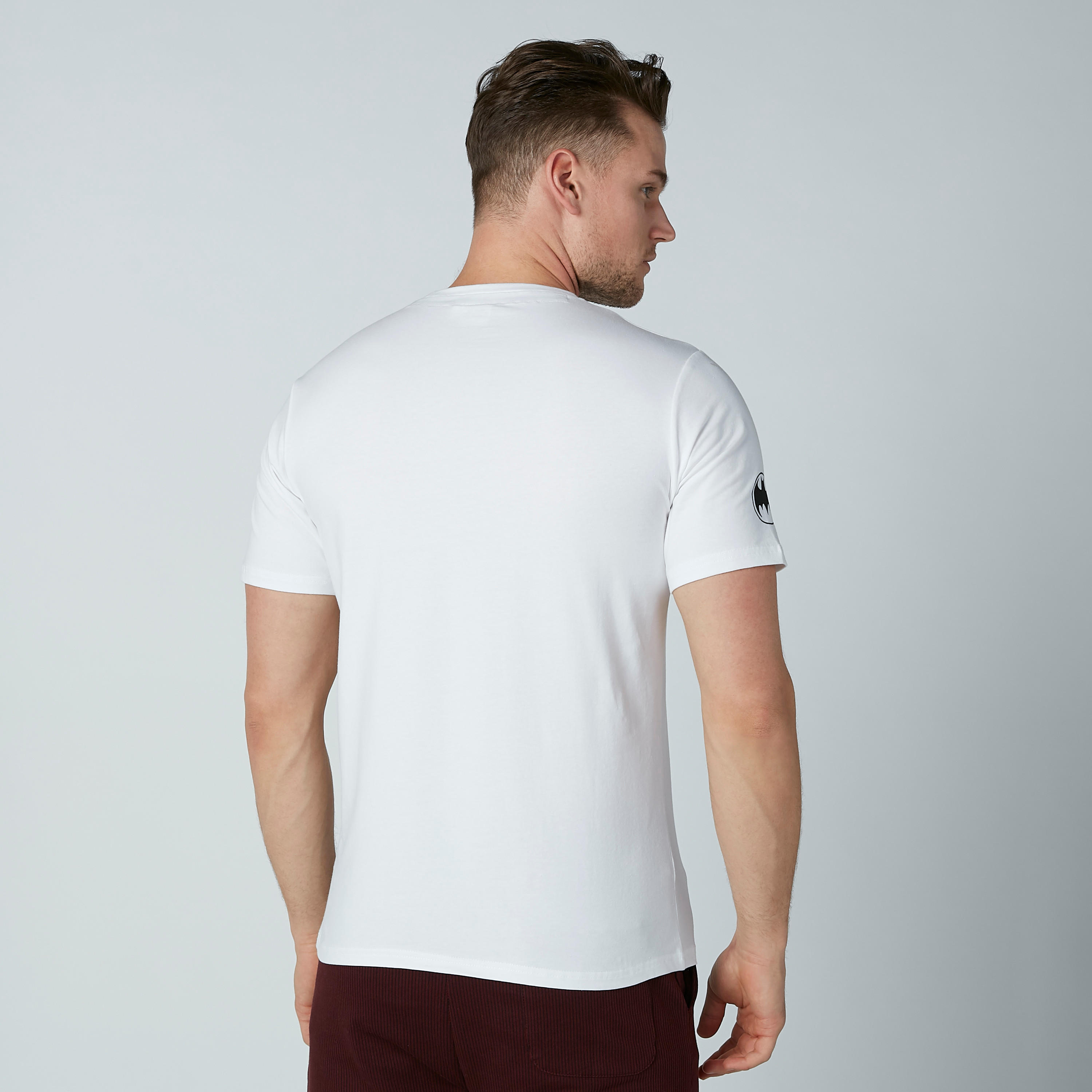 Batman Printed Slim Fit T-Shirt with Crew Neck and Short Sleeves-men-clothing-tshirtsandpolos-tshirts-image-4