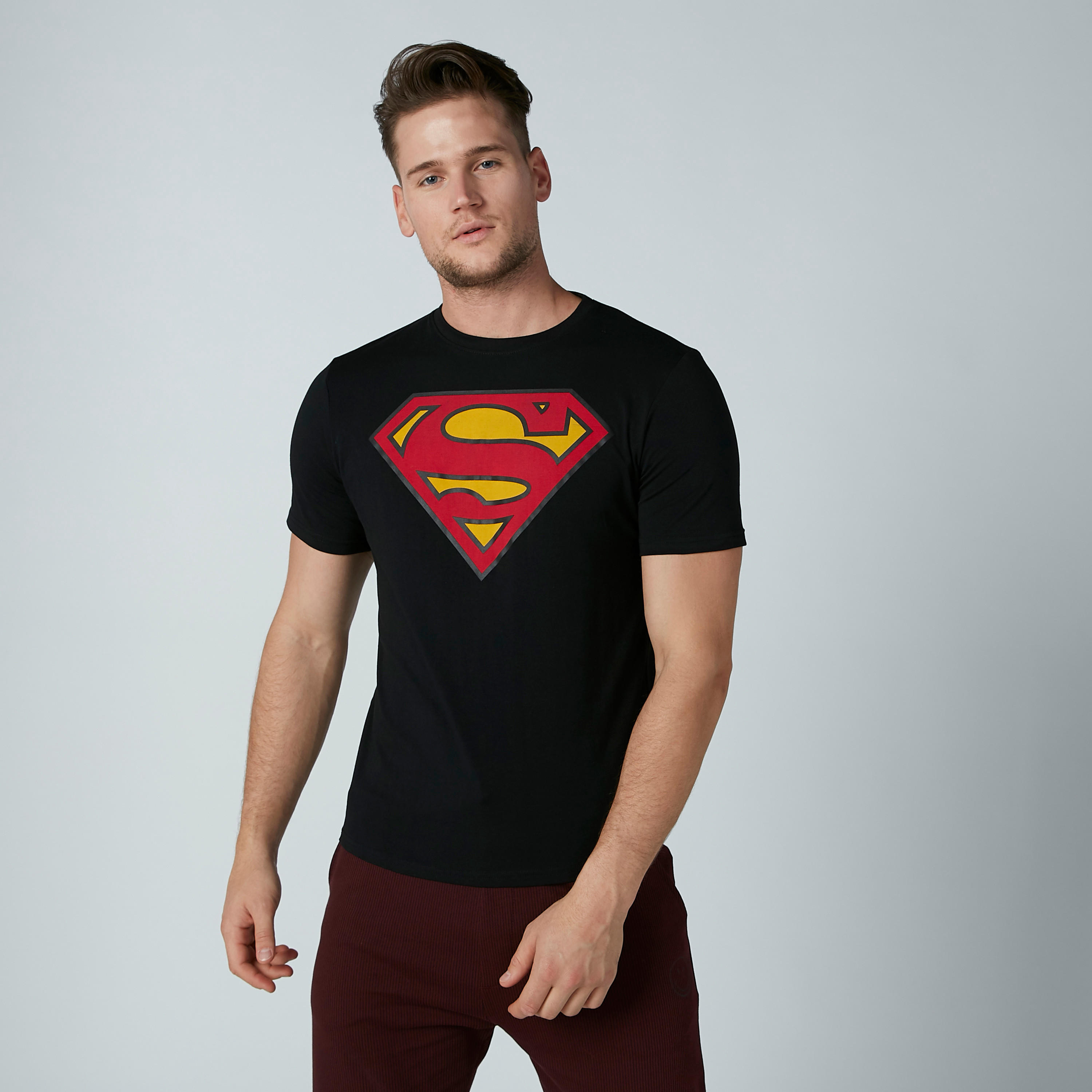 Superman Printed T-Shirt with Crew Neck and Short Sleeves-men-clothing-tshirtsandpolos-tshirts-image-2