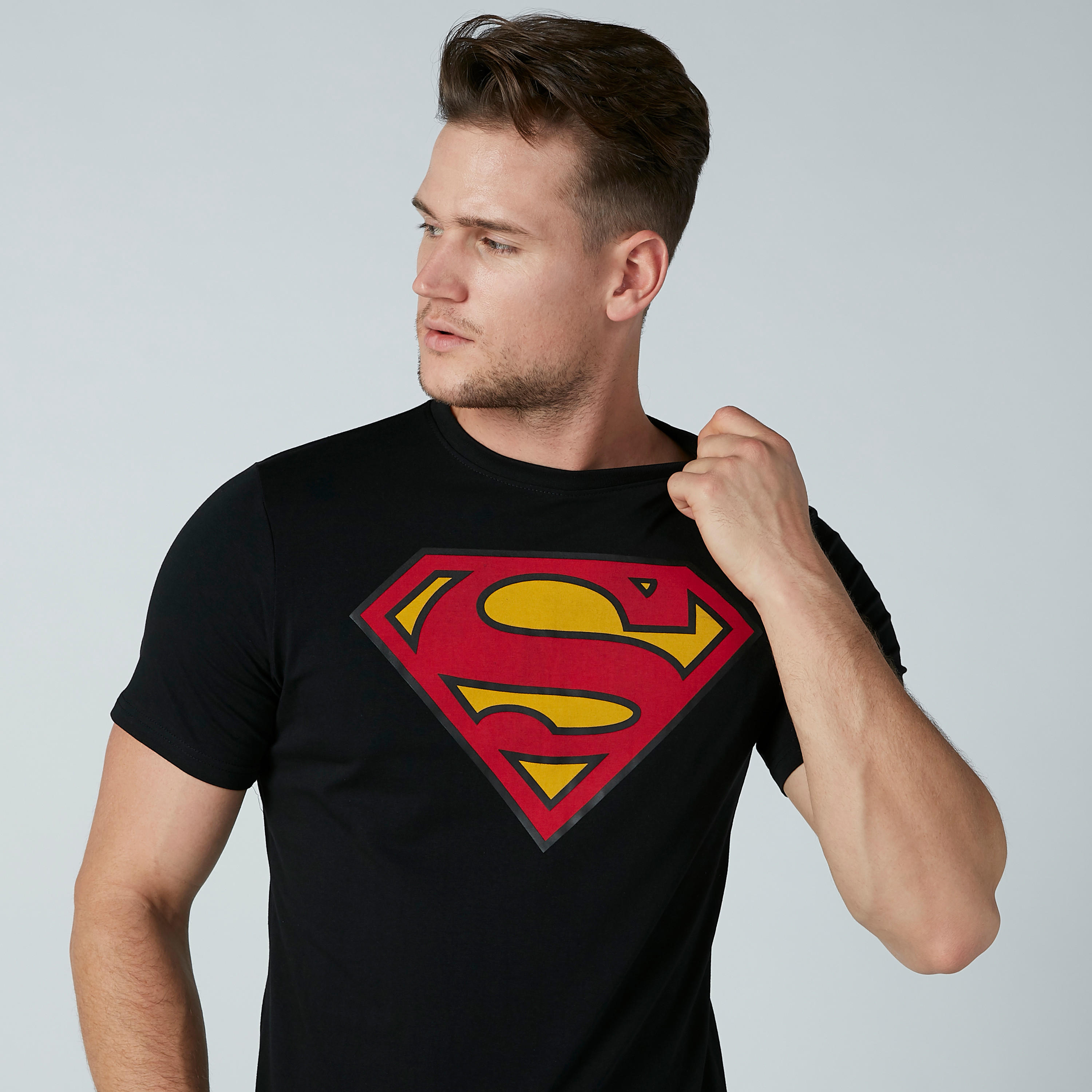 Superman Printed T-Shirt with Crew Neck and Short Sleeves-men-clothing-tshirtsandpolos-tshirts-image-3