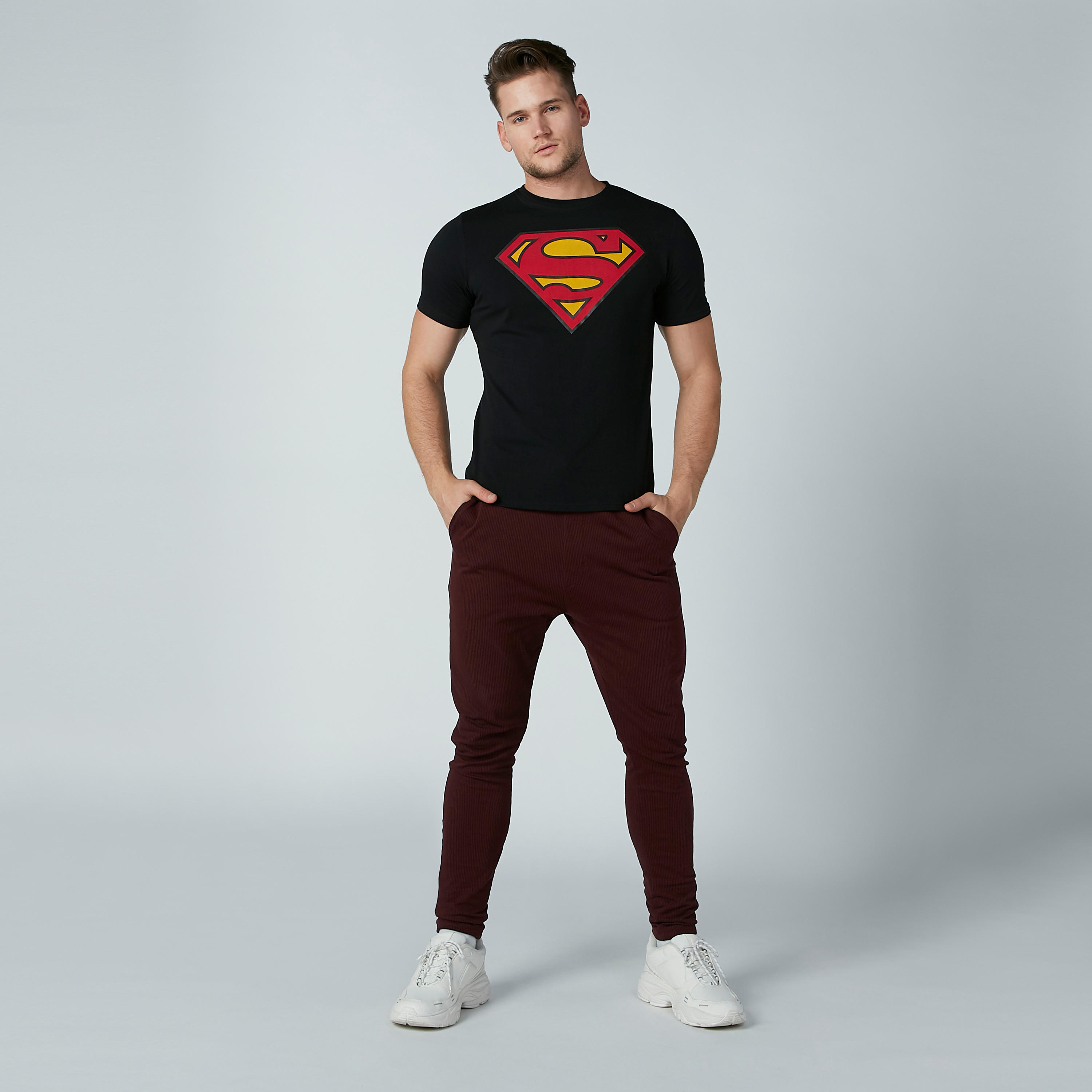 Superman Printed T-Shirt with Crew Neck and Short Sleeves-men-clothing-tshirtsandpolos-tshirts-image-1