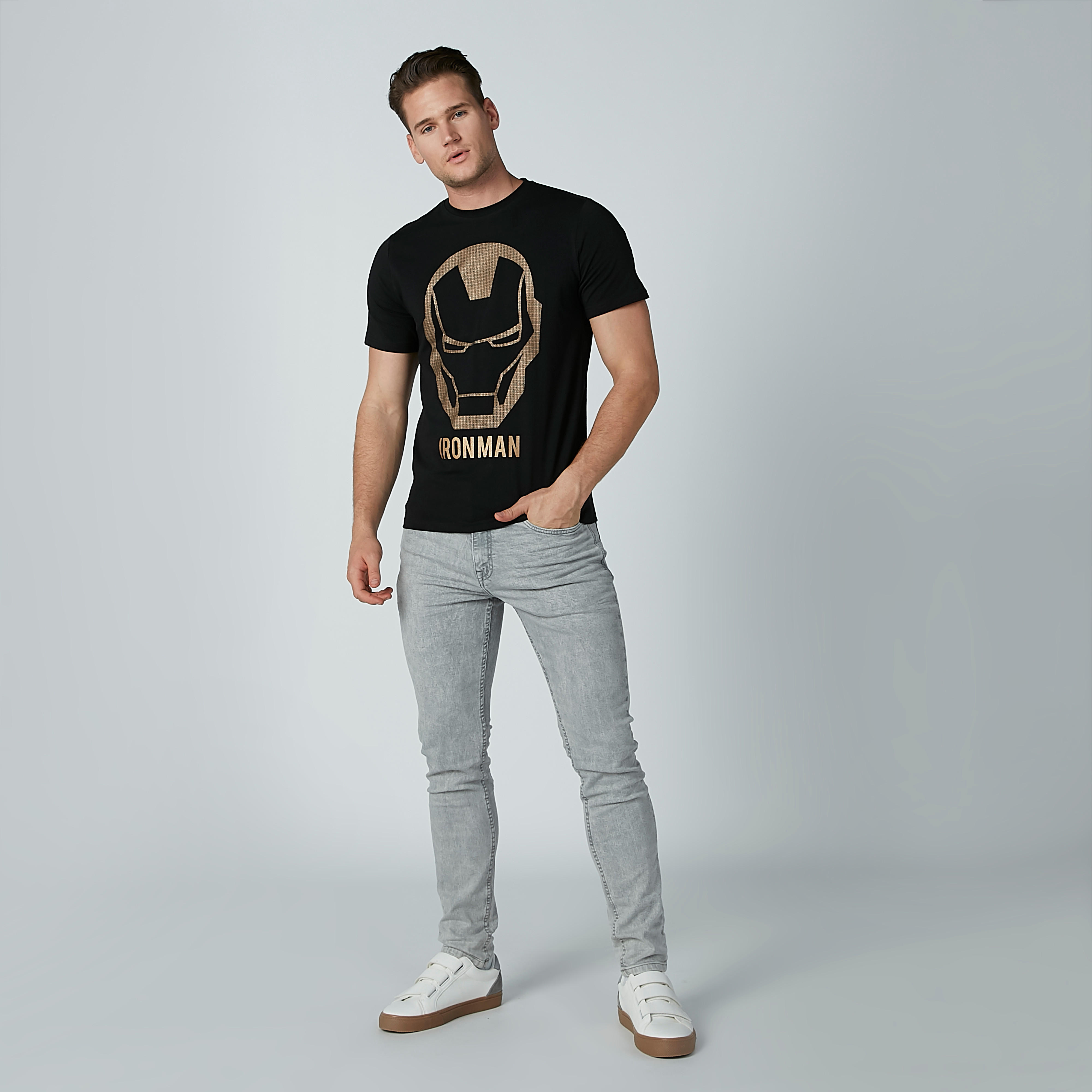 Ironman Printed Crew Neck T-shirt with Short Sleeves-men-clothing-tshirtsandpolos-tshirts-image-2