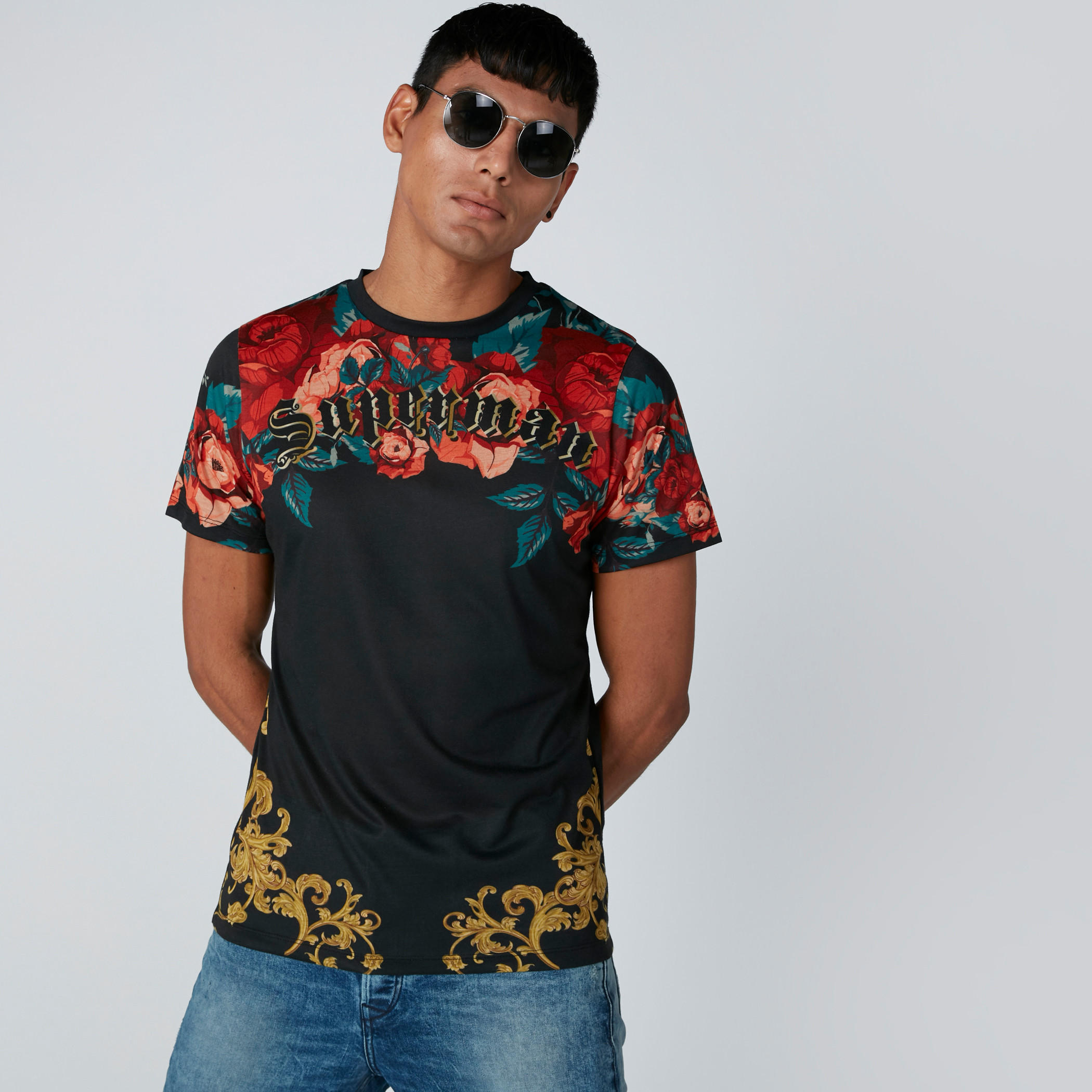 تيشيرت بأكمام قصيرة وطبعات سوبرمان-men-clothing-tshirtsandpolos-tshirts-image-4