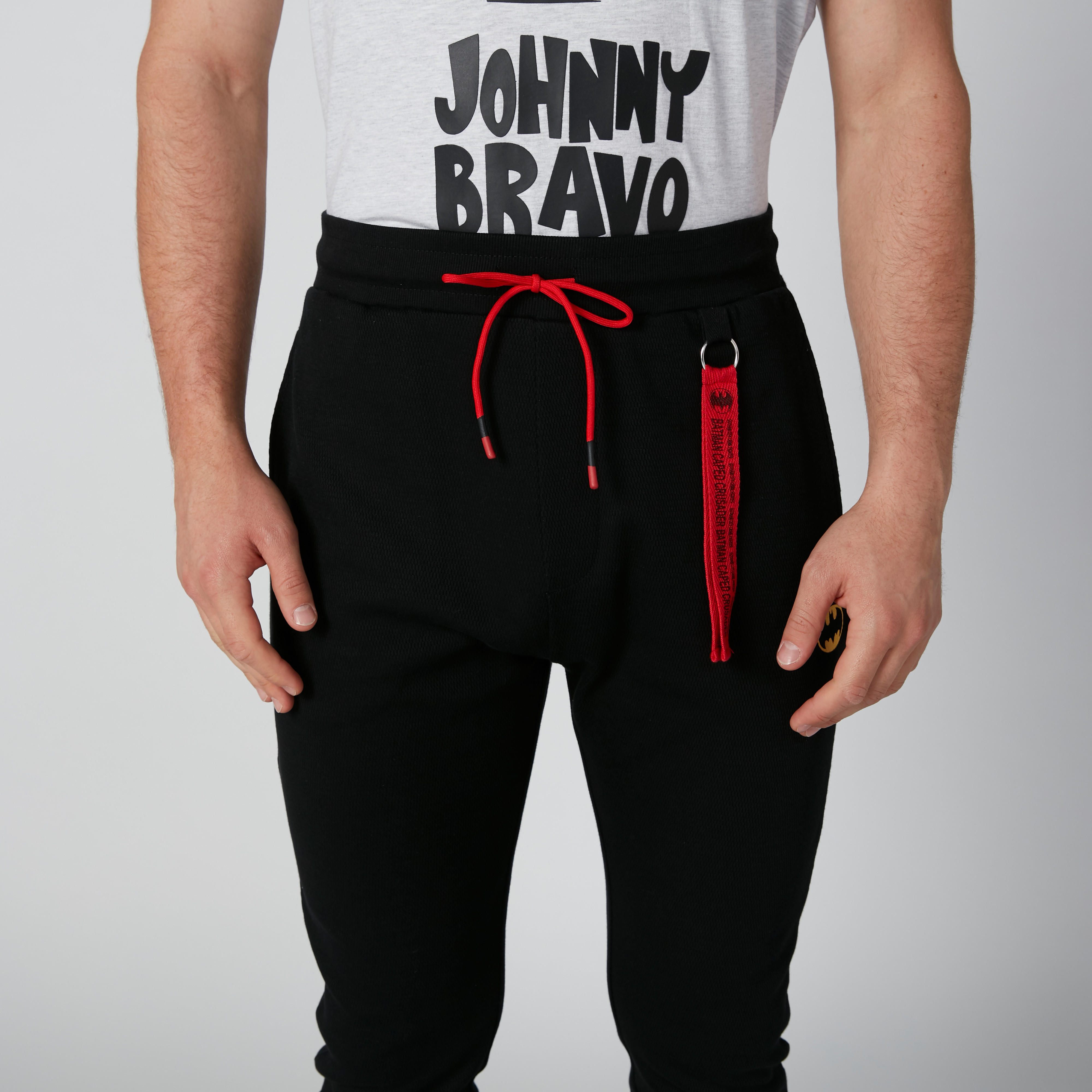 بنطال رياضي بقصّة سليم بجيوب وطبعات باتمان-men-clothing-bottoms-joggers-image-5