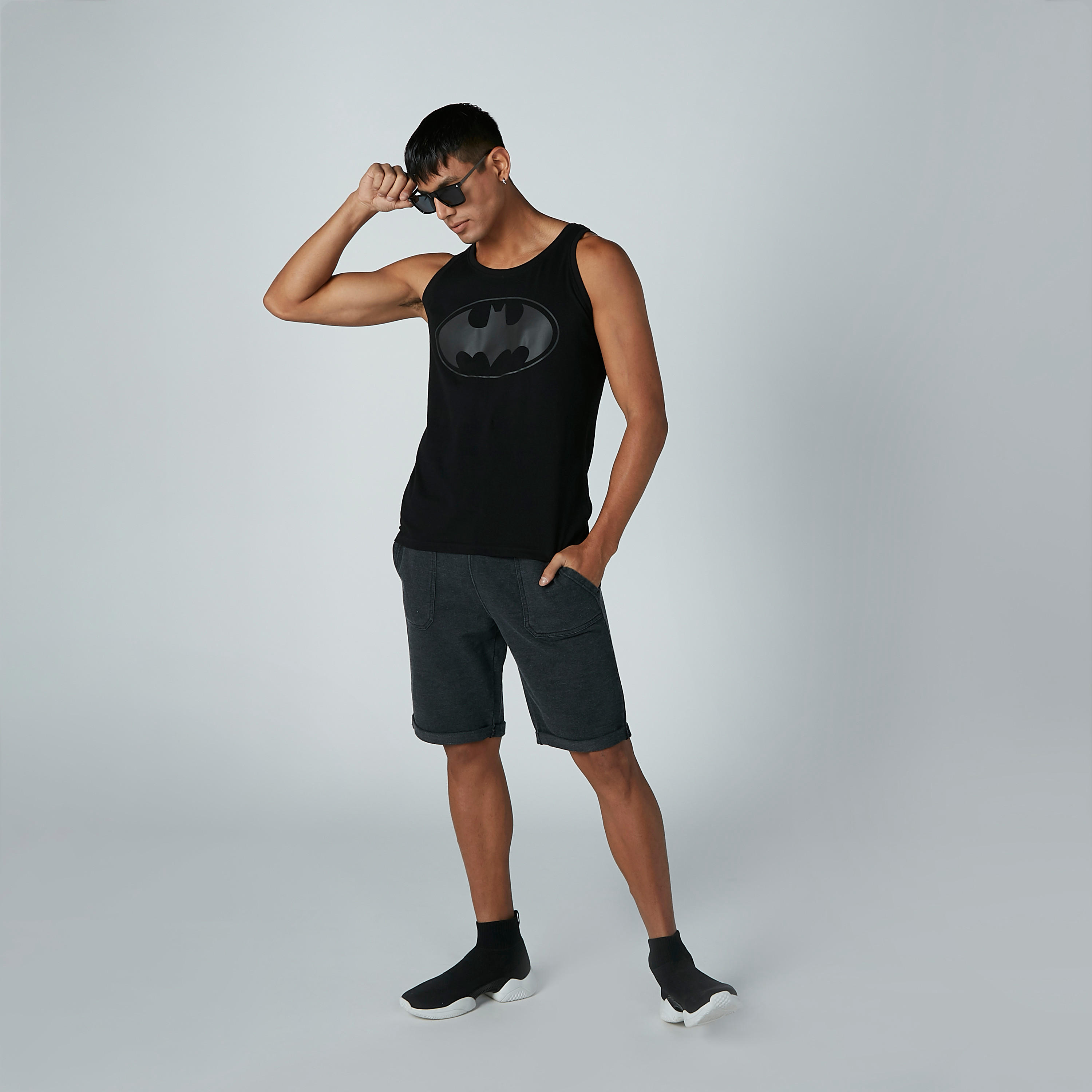 Batman Printed T-shirtwith Scoop Neck-men-clothing-tshirtsandpolos-tshirts-image-2