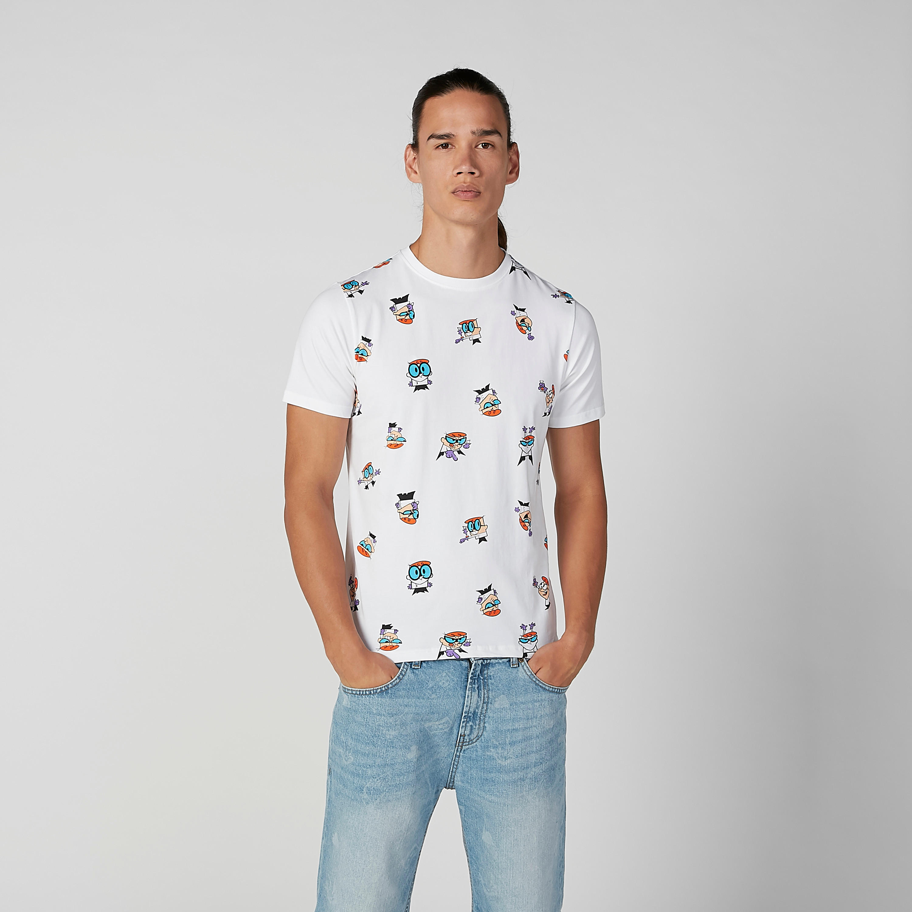 تيشيرت مستدام بياقة ضيّقة وأكمام قصيرة وطبعات ديكستر-men-clothing-tshirtsandpolos-tshirts-image-2