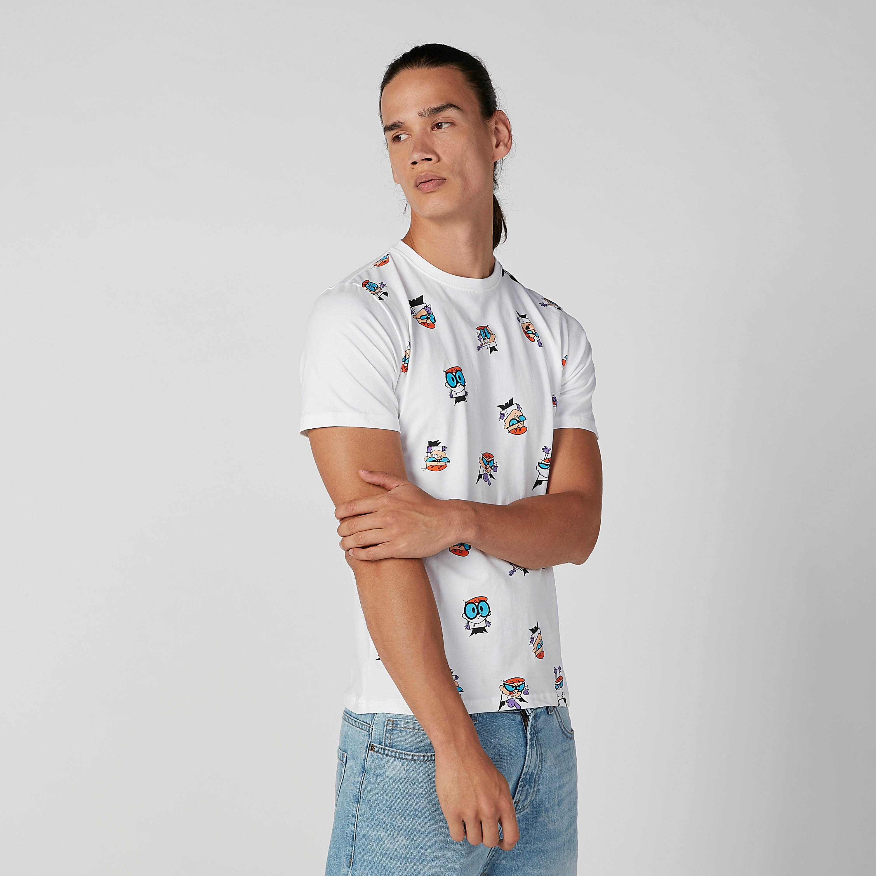 تيشيرت مستدام بياقة ضيّقة وأكمام قصيرة وطبعات ديكستر-men-clothing-tshirtsandpolos-tshirts-image-4