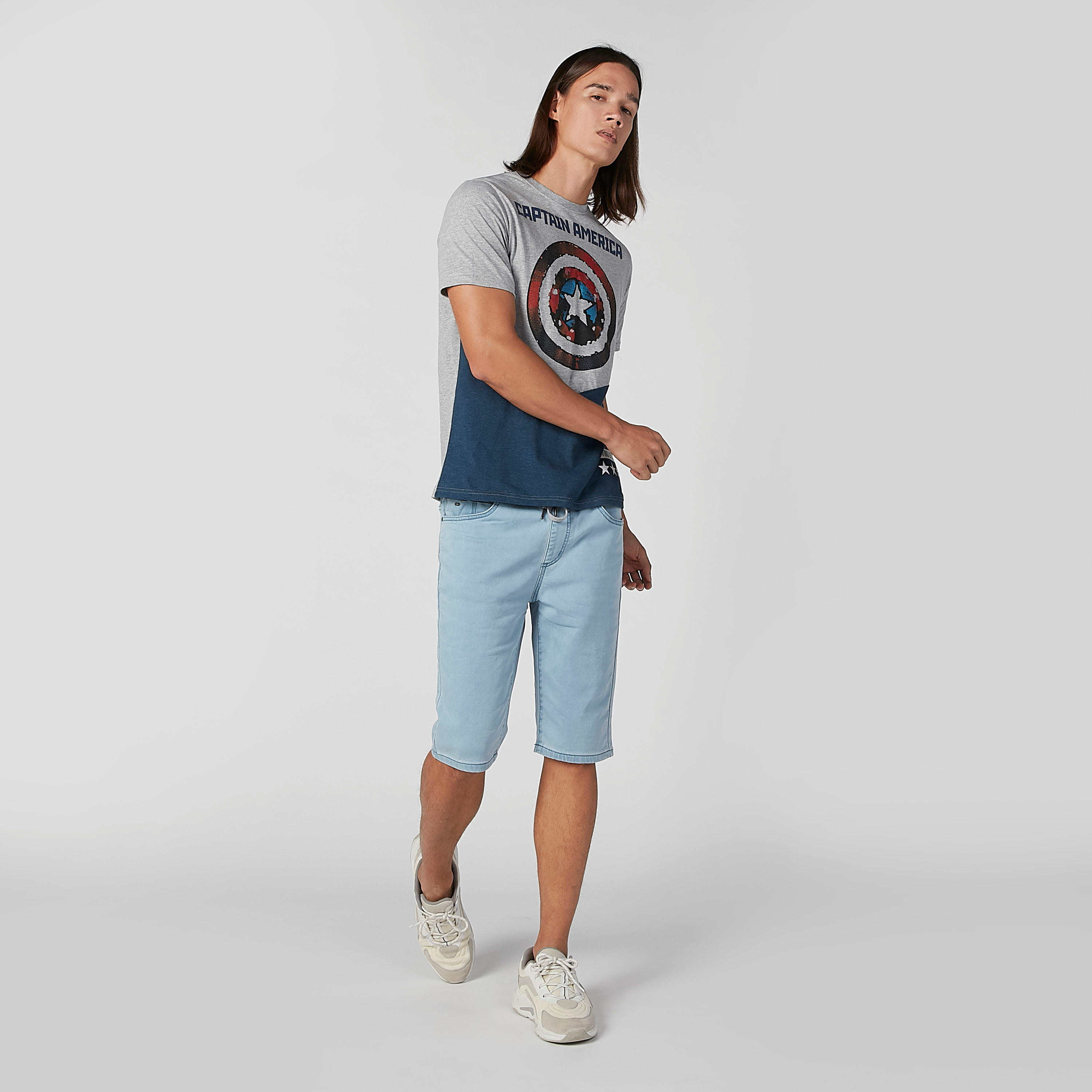 Sustainable Slim Fit Captain America Printed T-shirt with Crew Neck-men-clothing-tshirtsandpolos-tshirts-image-4