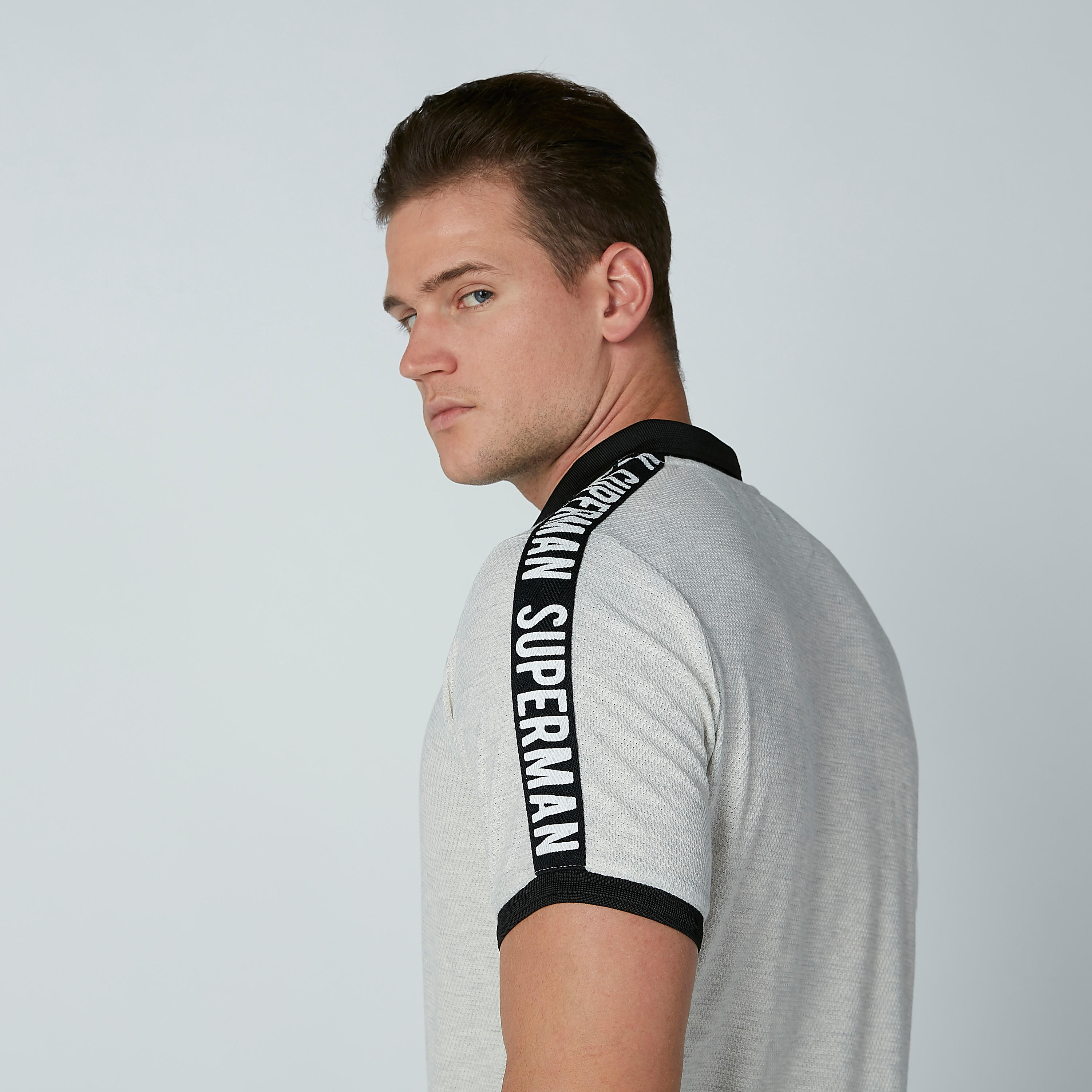 تيشيرت بياقة بولو وشريطة سوبرمان-men-clothing-tshirtsandpolos-polos-image-1