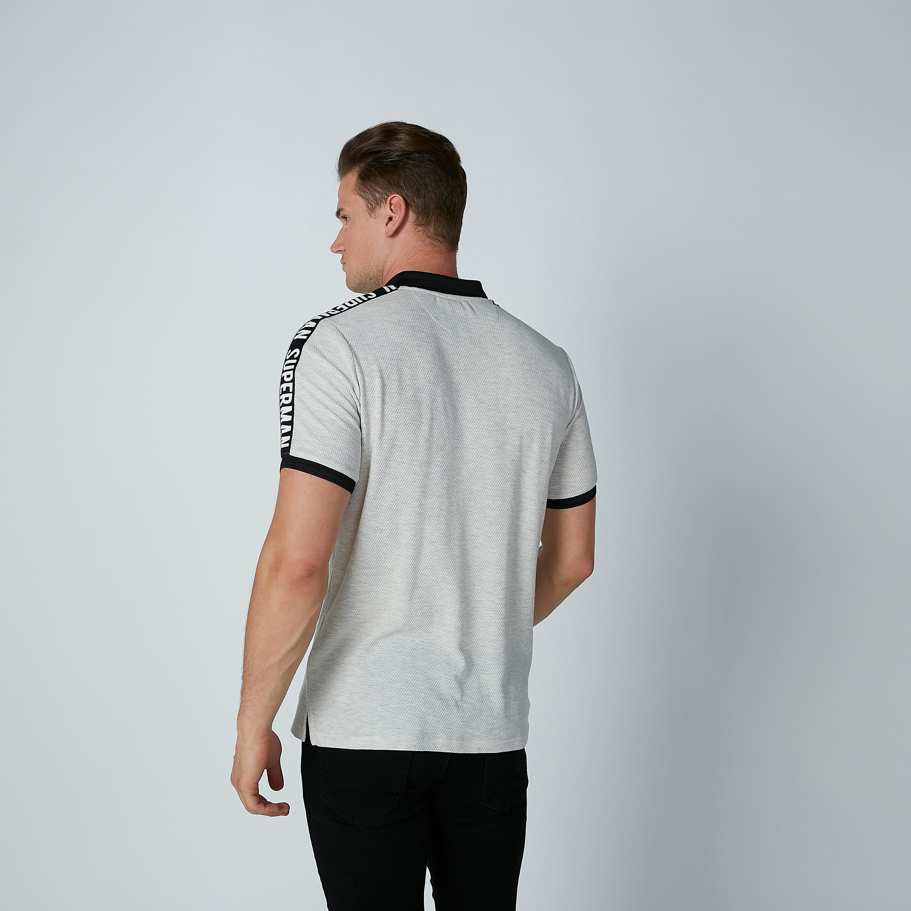 تيشيرت بياقة بولو وشريطة سوبرمان-men-clothing-tshirtsandpolos-polos-image-4