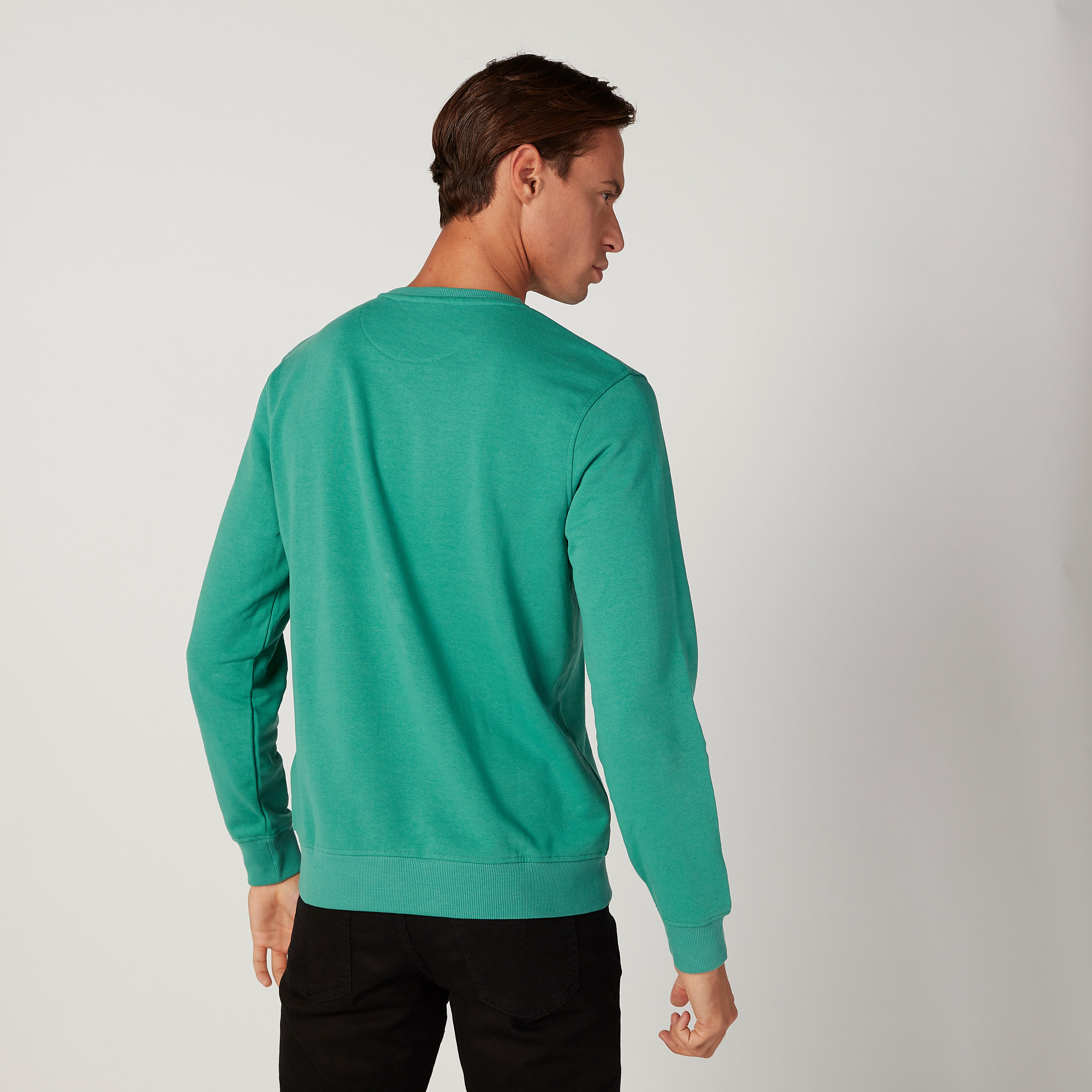 سويت شيرت سليم فيت بياقة مستديرة وأكمام طويلة وطبعات باتمان-men-winterwear-hoodiesandsweatshirts-image-4