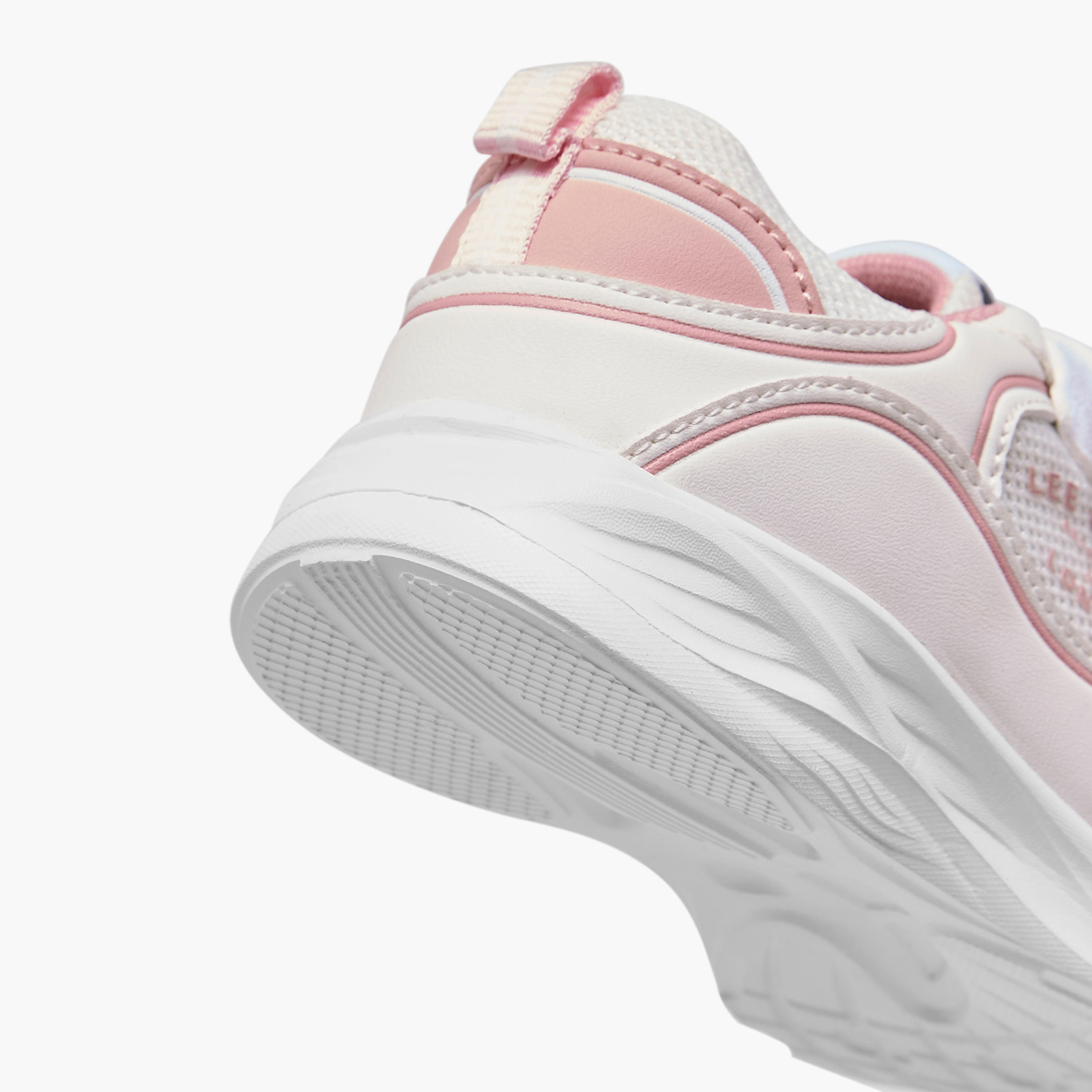Lee Cooper Girls' Panelled Sneakers with Hook and Loop Closure-girls-shoes-sneakers-image-5
