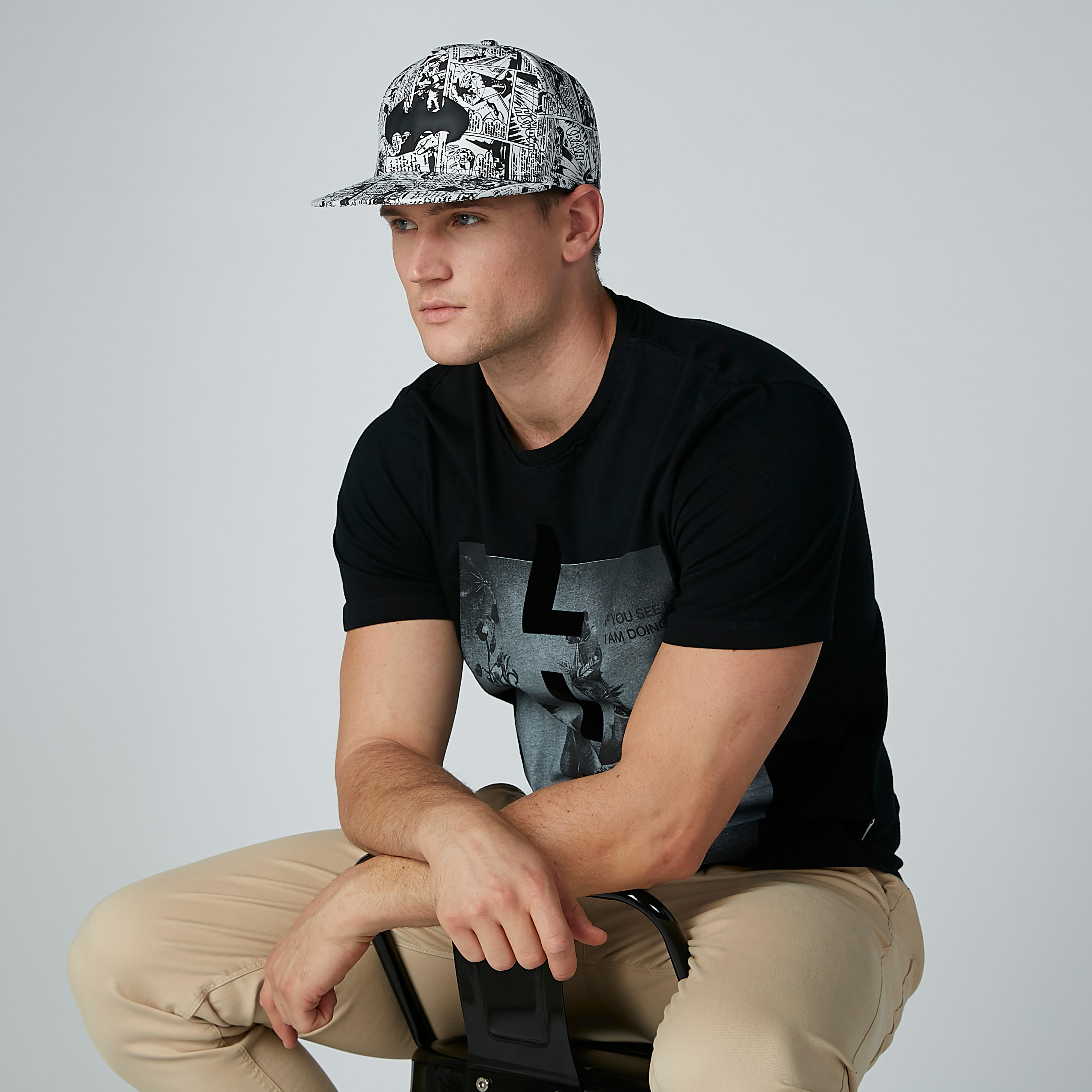 قبّعة كاب بزر إغلاق وتزيينات وطبعات باتمان-men-caps-image-2