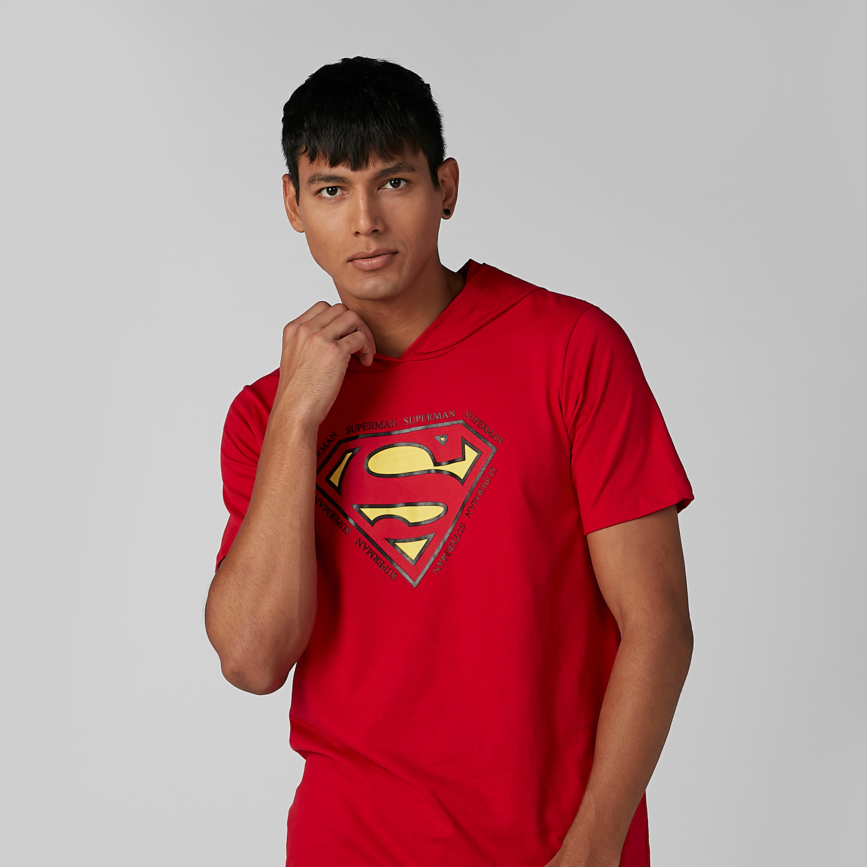 تيشيرت بقبّعة وأكمام قصيرة وطبعات سوبرمان-men-clothing-tshirtsandpolos-tshirts-image-3