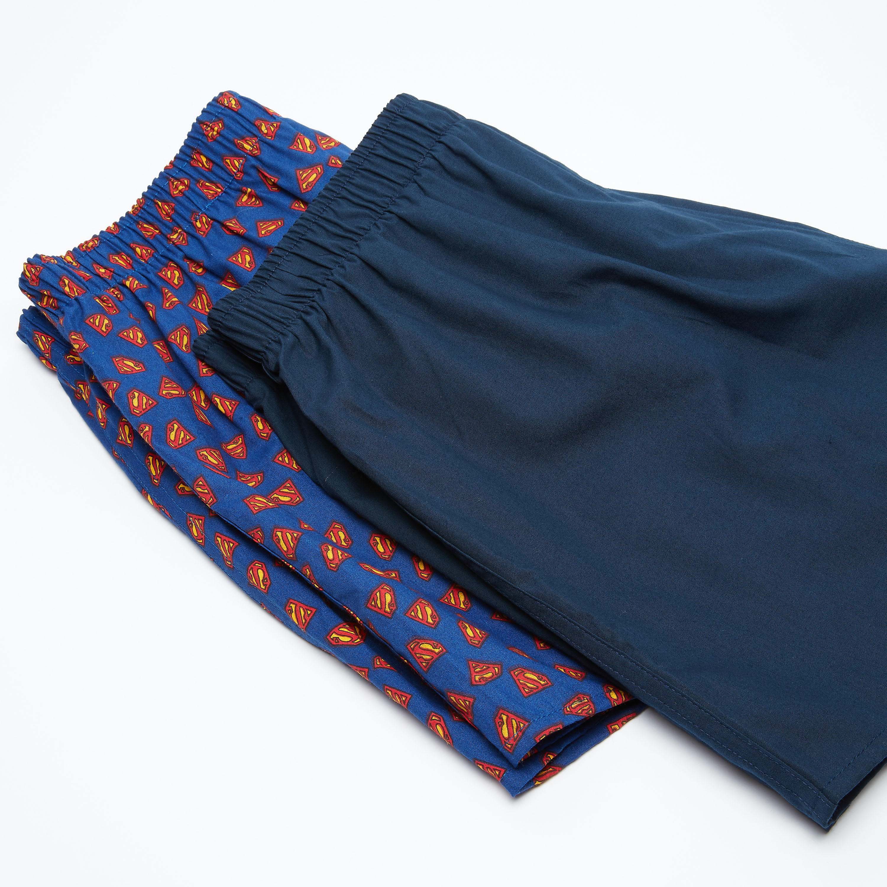 سراويل بوكسر بخصر مطّاطي وطبعات سوبرمان - طقم من قطعتين-men-clothing-innerwear-underwear-image-3