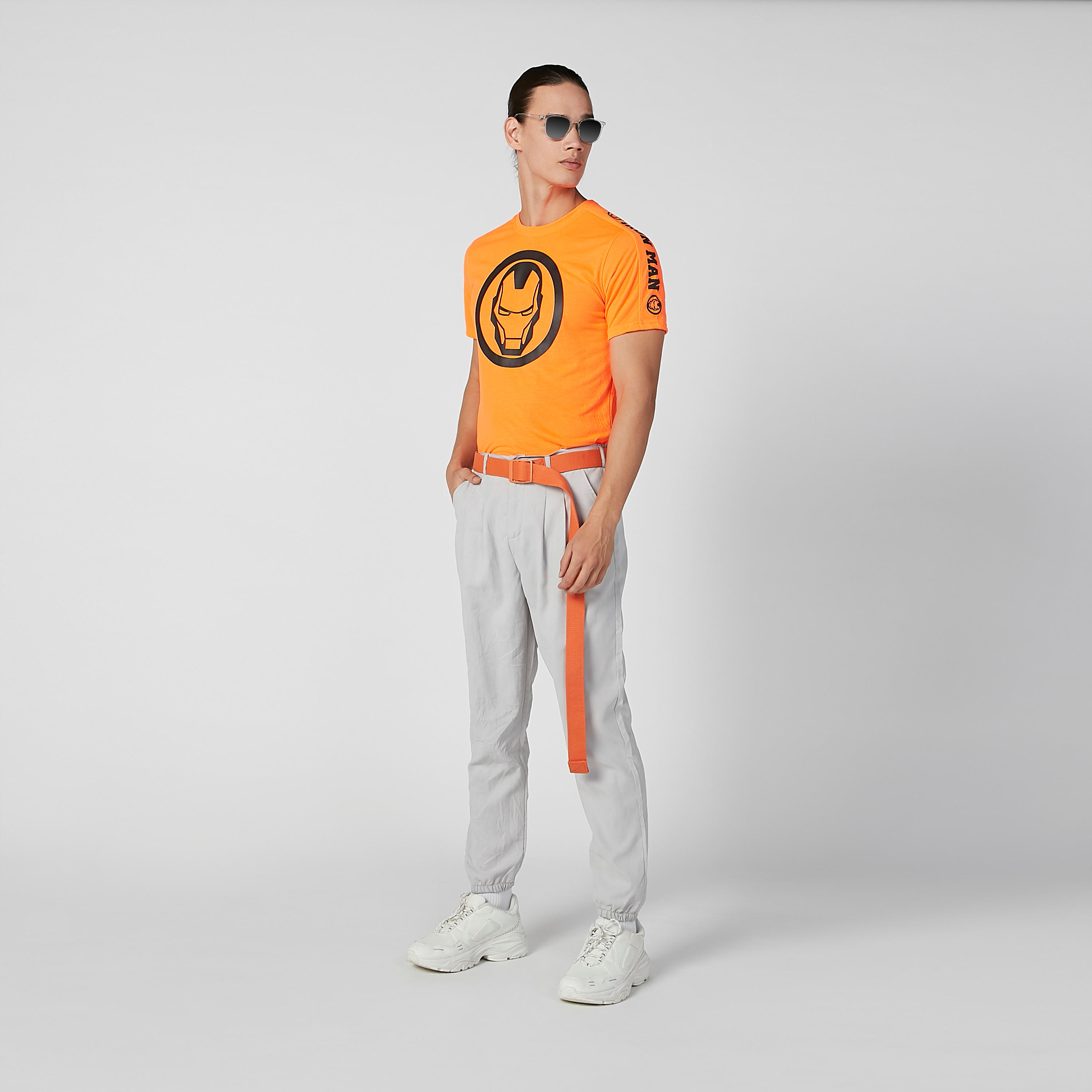 تيشيرت بياقة مستديرة وأكمام قصيرة وطبعات آيرون مان-men-clothing-tshirtsandpolos-tshirts-image-1