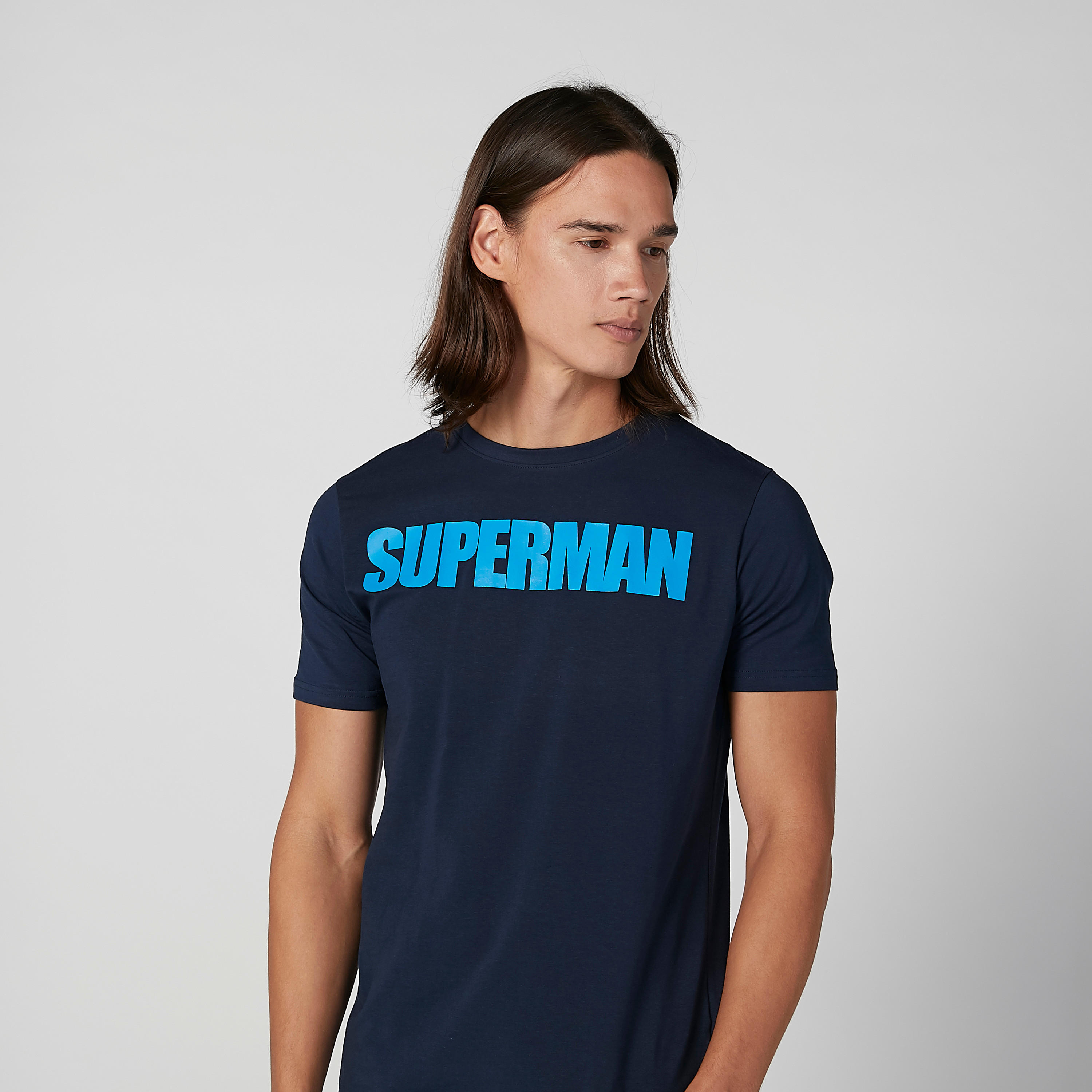 تيشيرت بياقة مستديرة وأكمام قصيرة وطبعات سوبرمان-men-clothing-tshirtsandpolos-tshirts-image-3