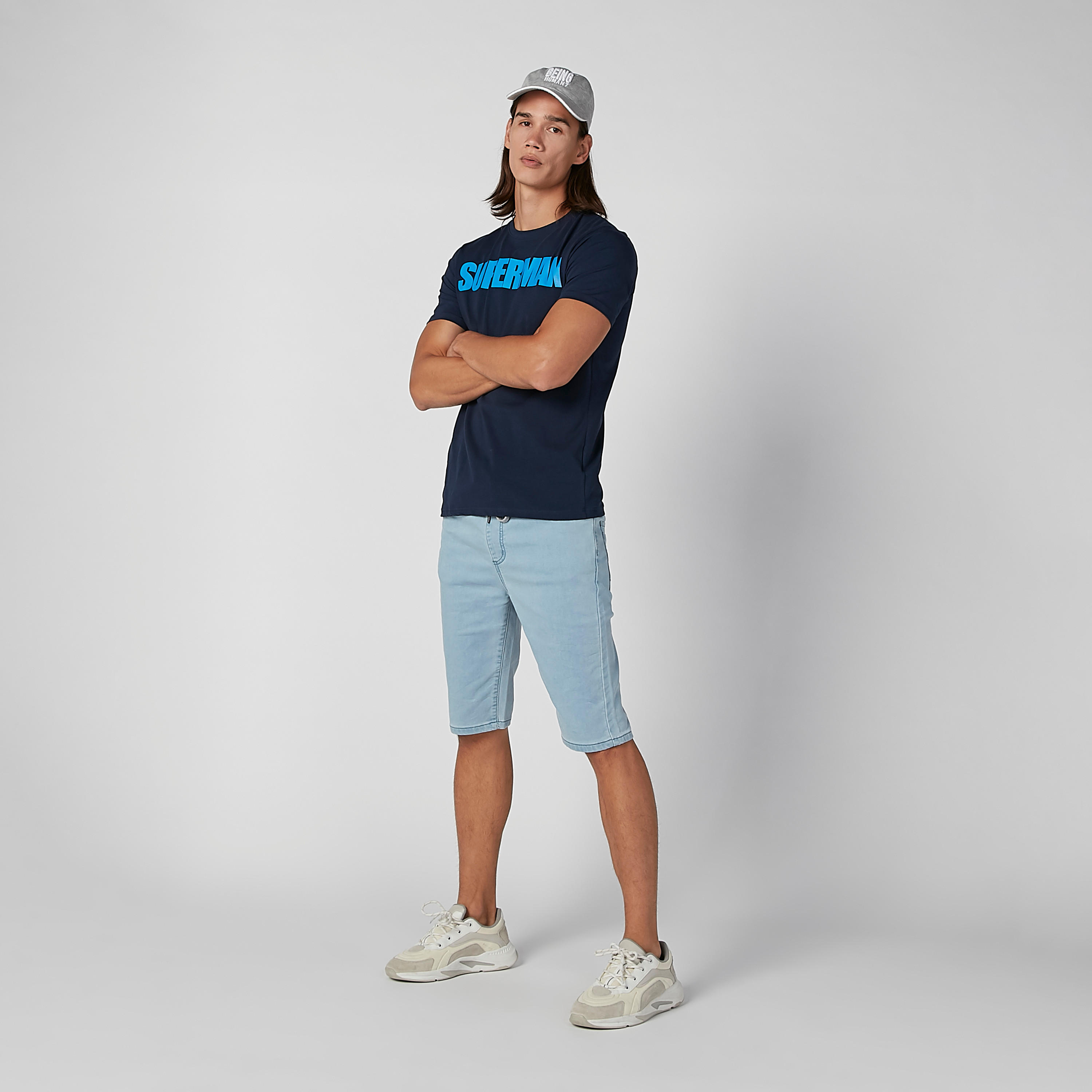 تيشيرت بياقة مستديرة وأكمام قصيرة وطبعات سوبرمان-men-clothing-tshirtsandpolos-tshirts-image-2