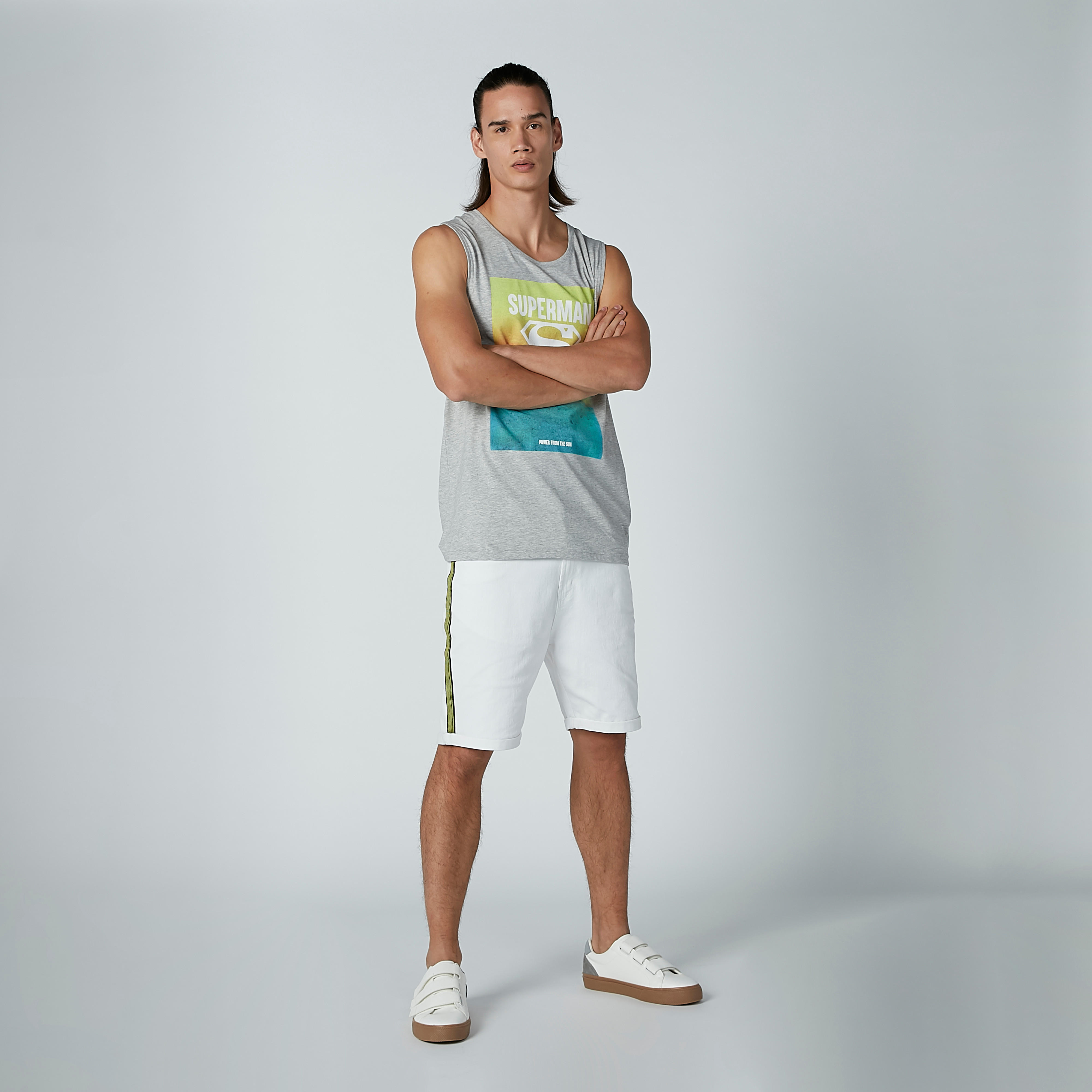 Superman Printed Sleeveless T-shirt with Round Neck-men-clothing-tshirtsandpolos-tshirts-image-3
