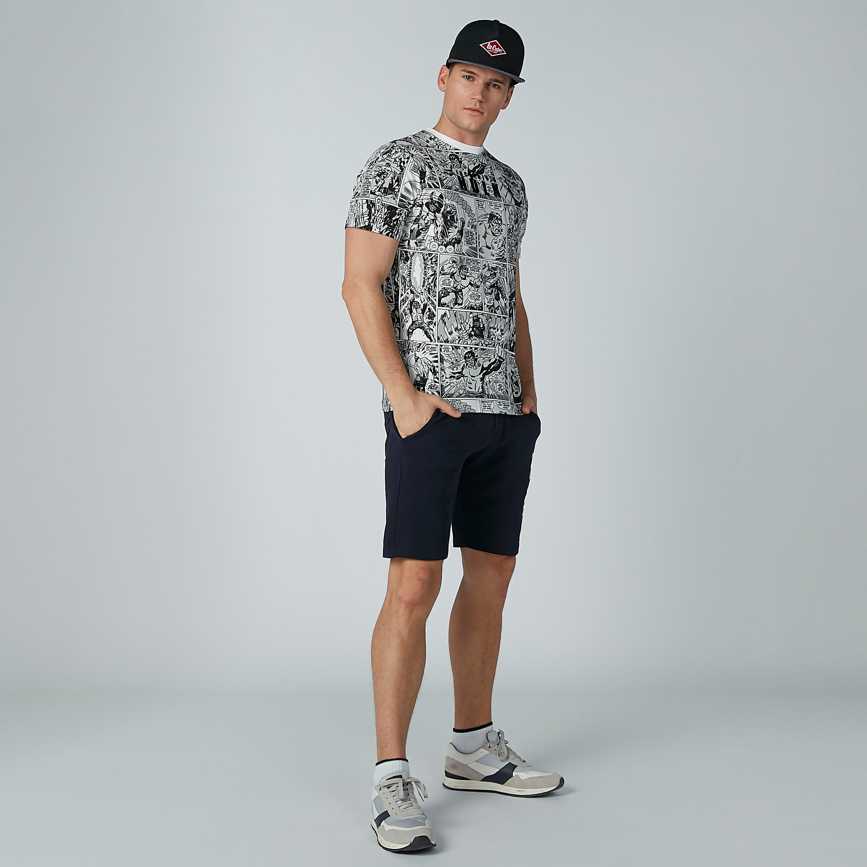 تيشيرت مستدام سليم بياقة ضيّقة وطبعات هالك -men-clothing-tshirtsandpolos-tshirts-image-3
