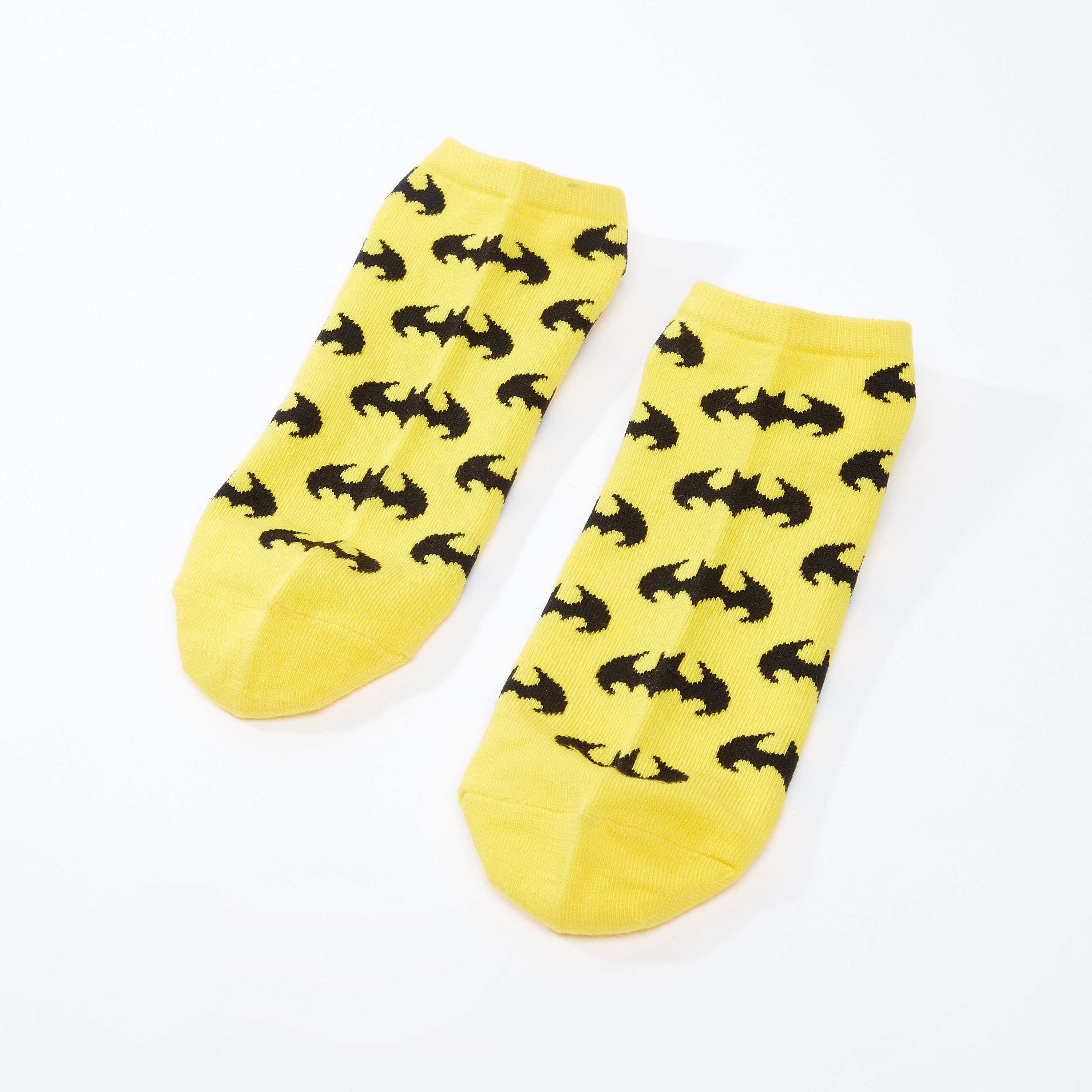 جوارب بطول الكاحل وملمس مضلّع وطبعات باتمان-men-socks-image-3