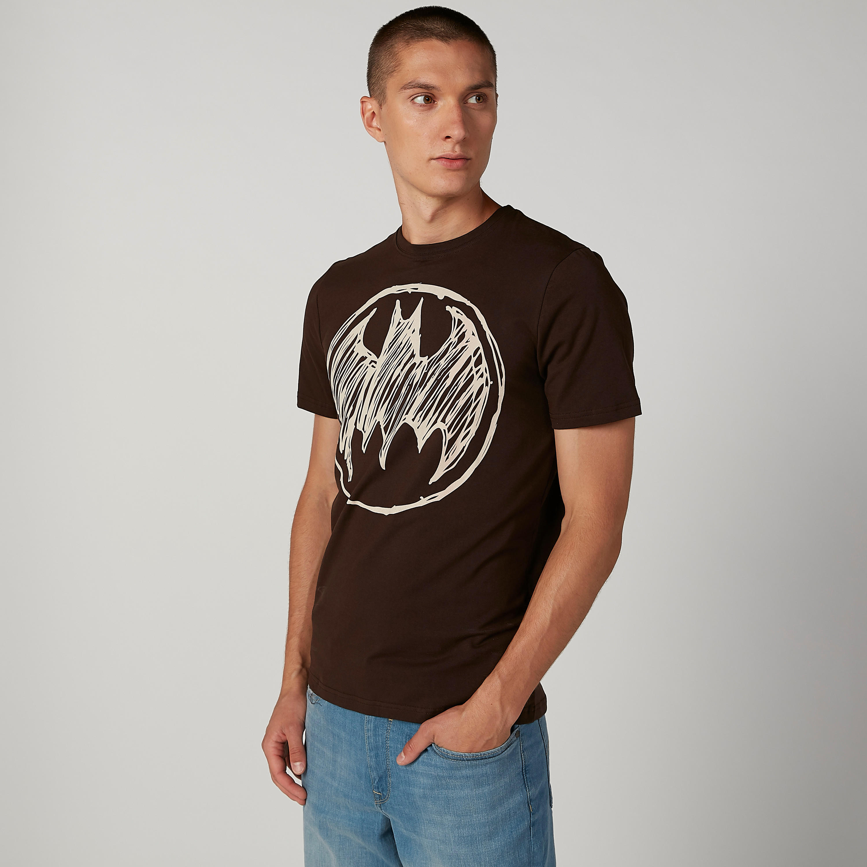 تيشيرت مستدام سليم بأكمام قصيرة وطبعات باتمان -men-clothing-tshirtsandpolos-tshirts-image-1