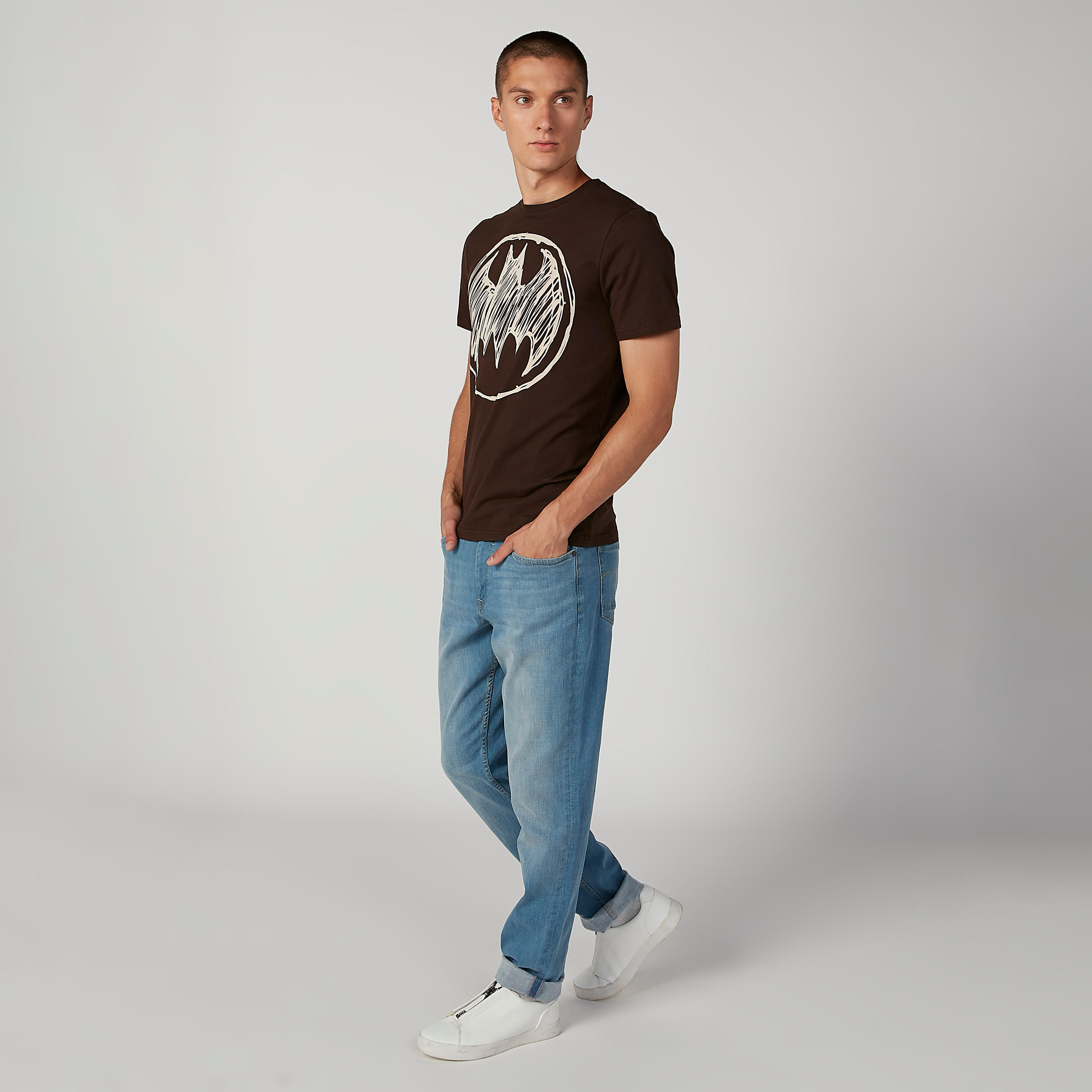 تيشيرت مستدام سليم بأكمام قصيرة وطبعات باتمان -men-clothing-tshirtsandpolos-tshirts-image-3