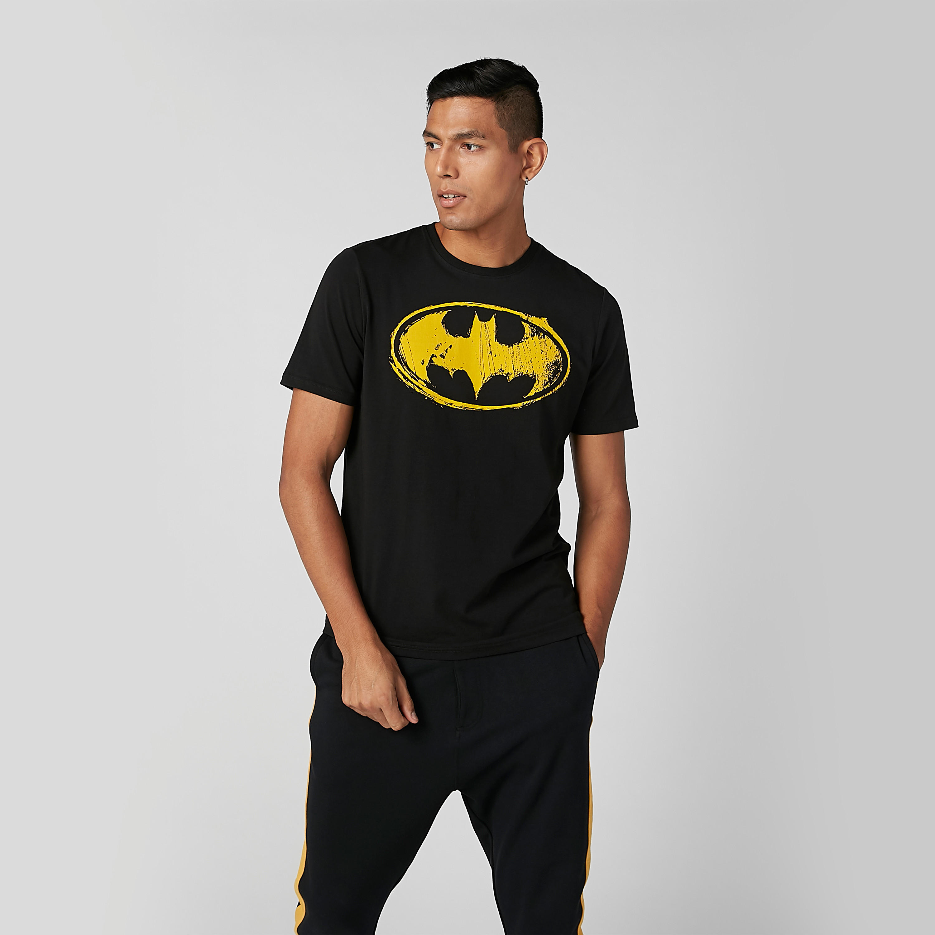 Sustainable Slim Fit Batman Printed T-shirt with Crew Neck-men-clothing-tshirtsandpolos-tshirts-image-1