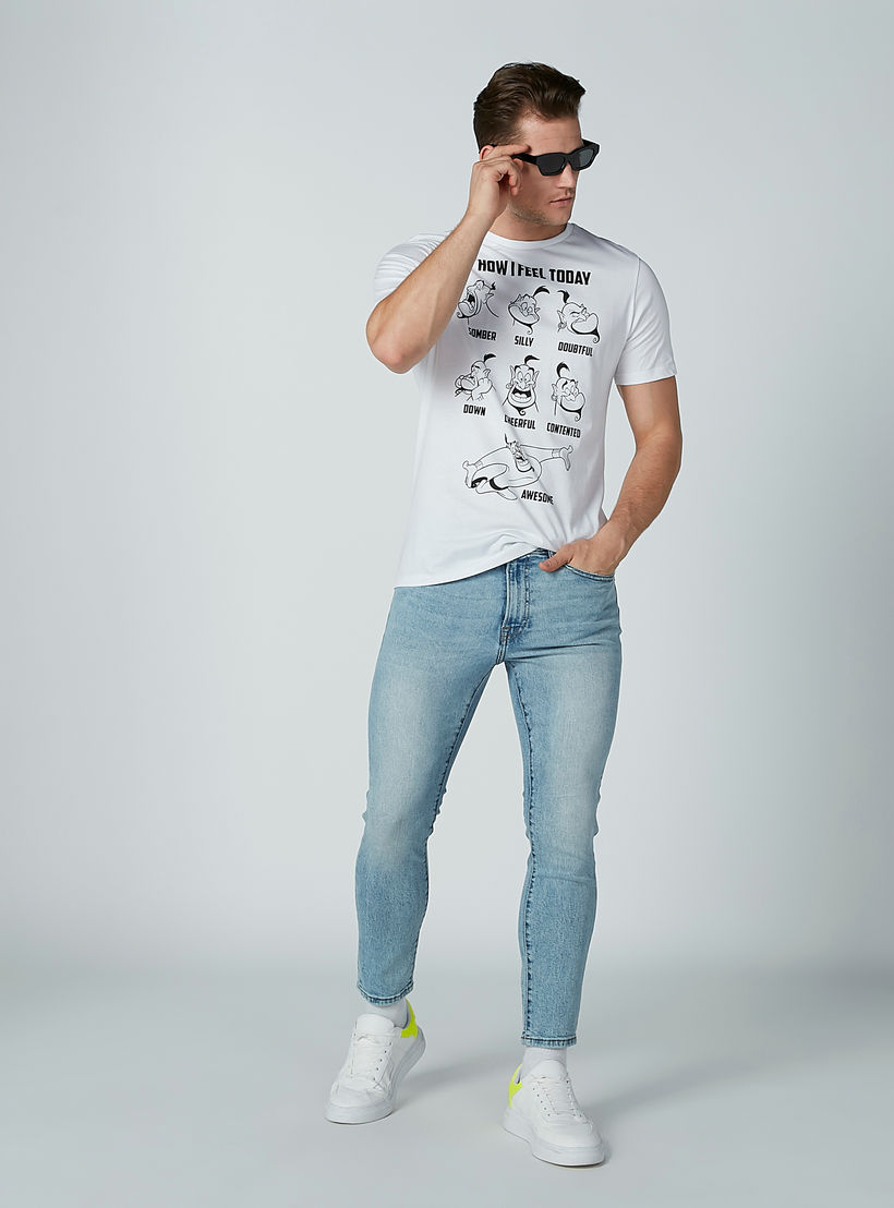 تيشيرت مستدام بياقة مستديرة وأكمام قصيرة وطبعات جيني-men-clothing-tshirtsandpolos-tshirts-image-1