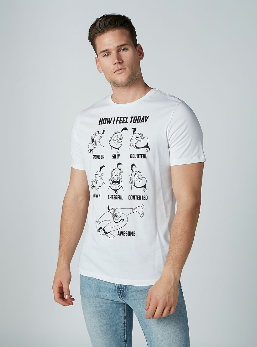 تيشيرت مستدام بياقة مستديرة وأكمام قصيرة وطبعات جيني-men-clothing-tshirtsandpolos-tshirts-image-2