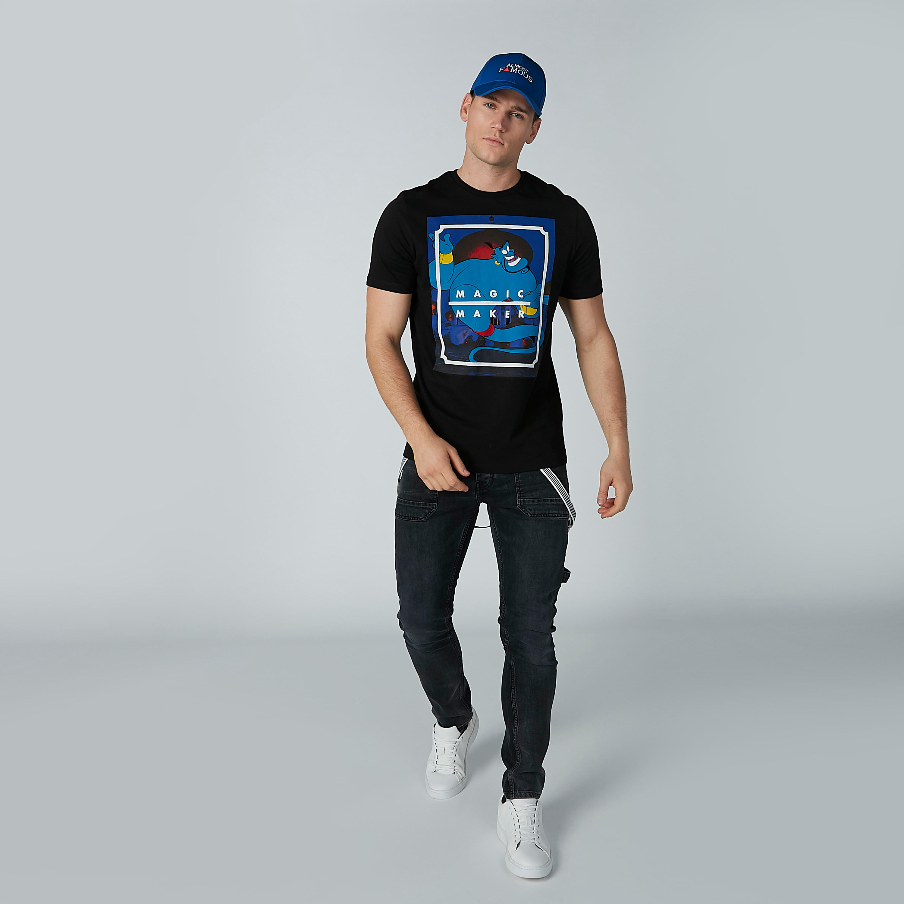 تيشيرت مستدام بياقة ضيّقة وأكمام قصيرة وطبعات جيني-men-clothing-tshirtsandpolos-tshirts-image-1