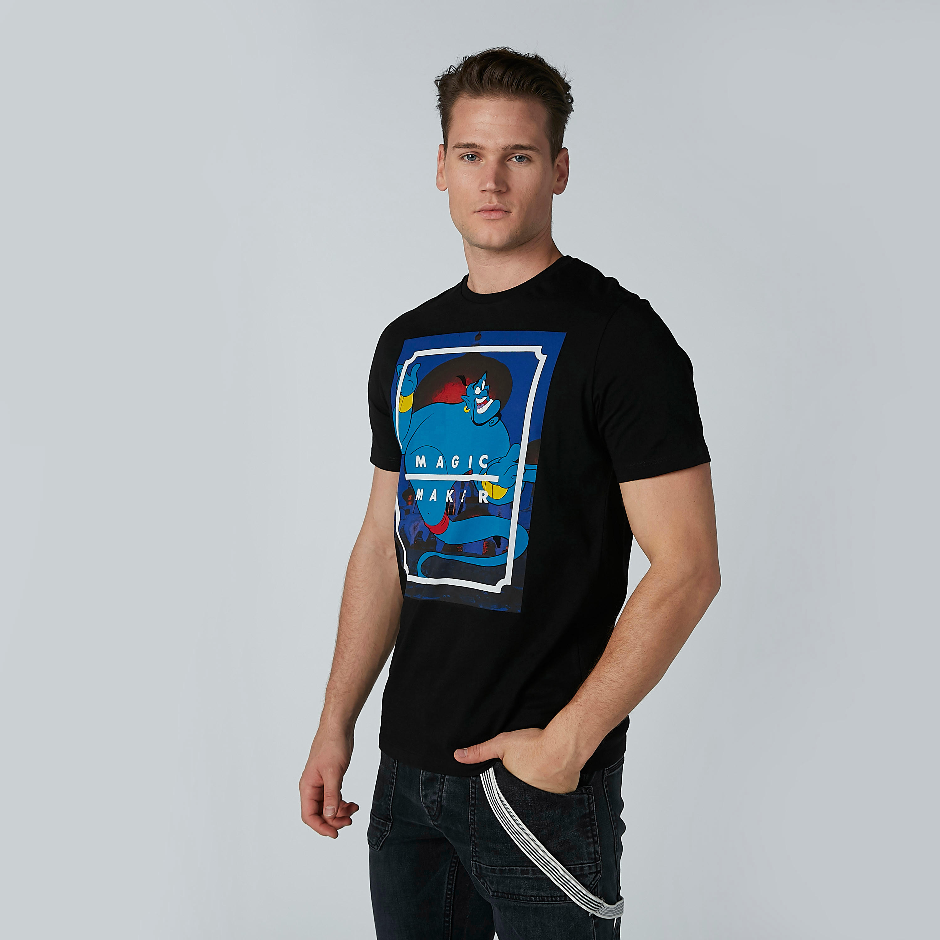 تيشيرت مستدام بياقة ضيّقة وأكمام قصيرة وطبعات جيني-men-clothing-tshirtsandpolos-tshirts-image-2