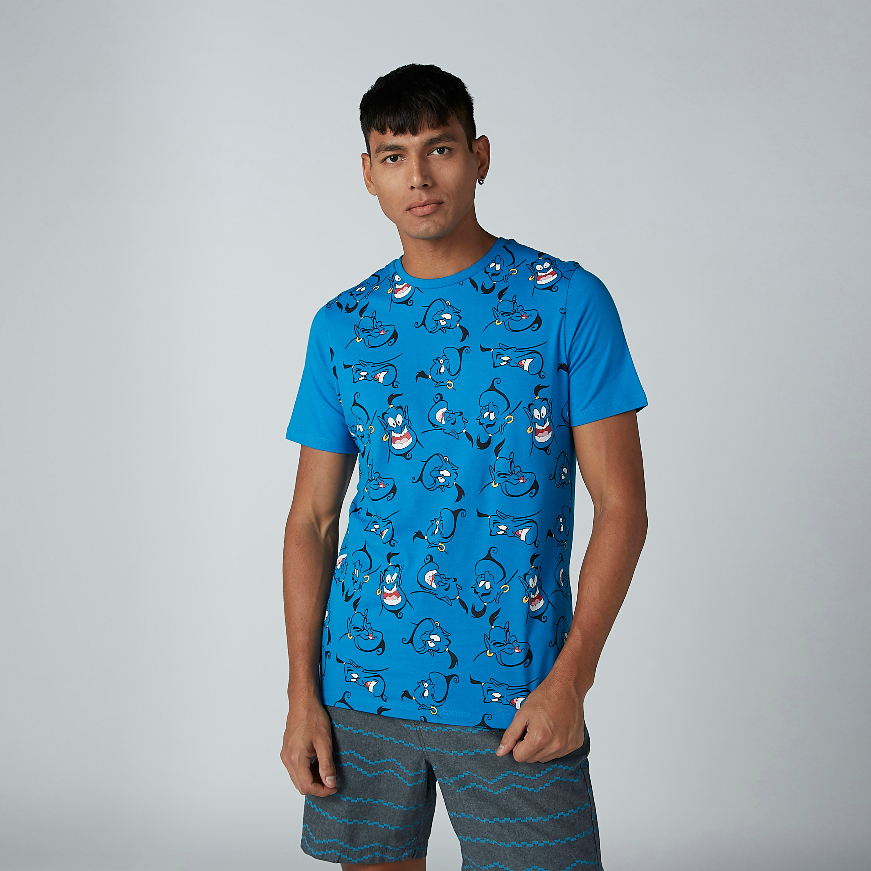 تيشيرت مستدام بقصّة سليم وياقة ضيّقة وطبعات جيني-men-clothing-tshirtsandpolos-tshirts-image-3