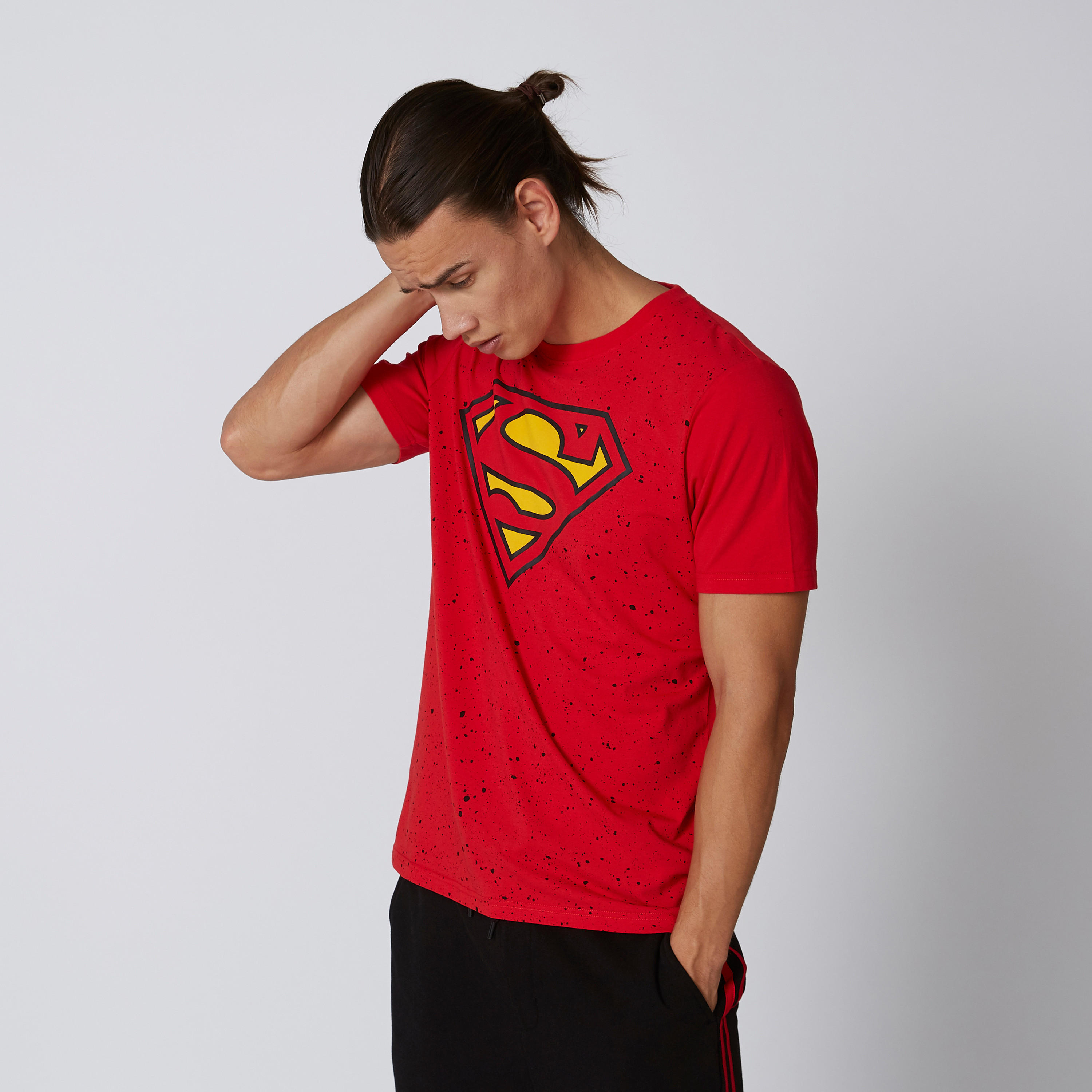 تيشيرت مستدام سليم بأكمام قصيرة وطبعات سوبرمان -men-clothing-tshirtsandpolos-tshirts-image-1