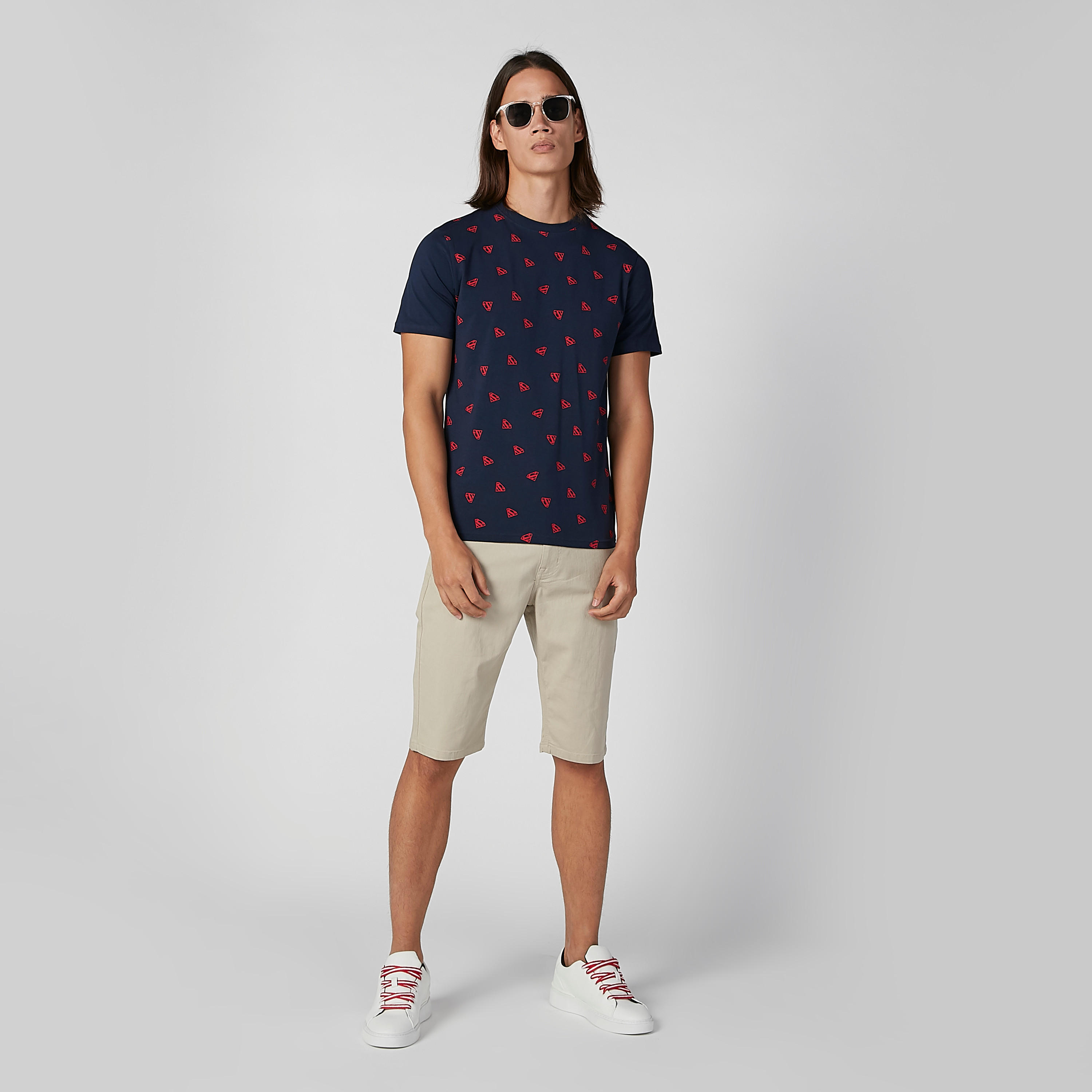 تيشيرت بياقة مستديرة وأكمام قصيرة وطبعات سوبرمان-men-clothing-tshirtsandpolos-tshirts-image-1