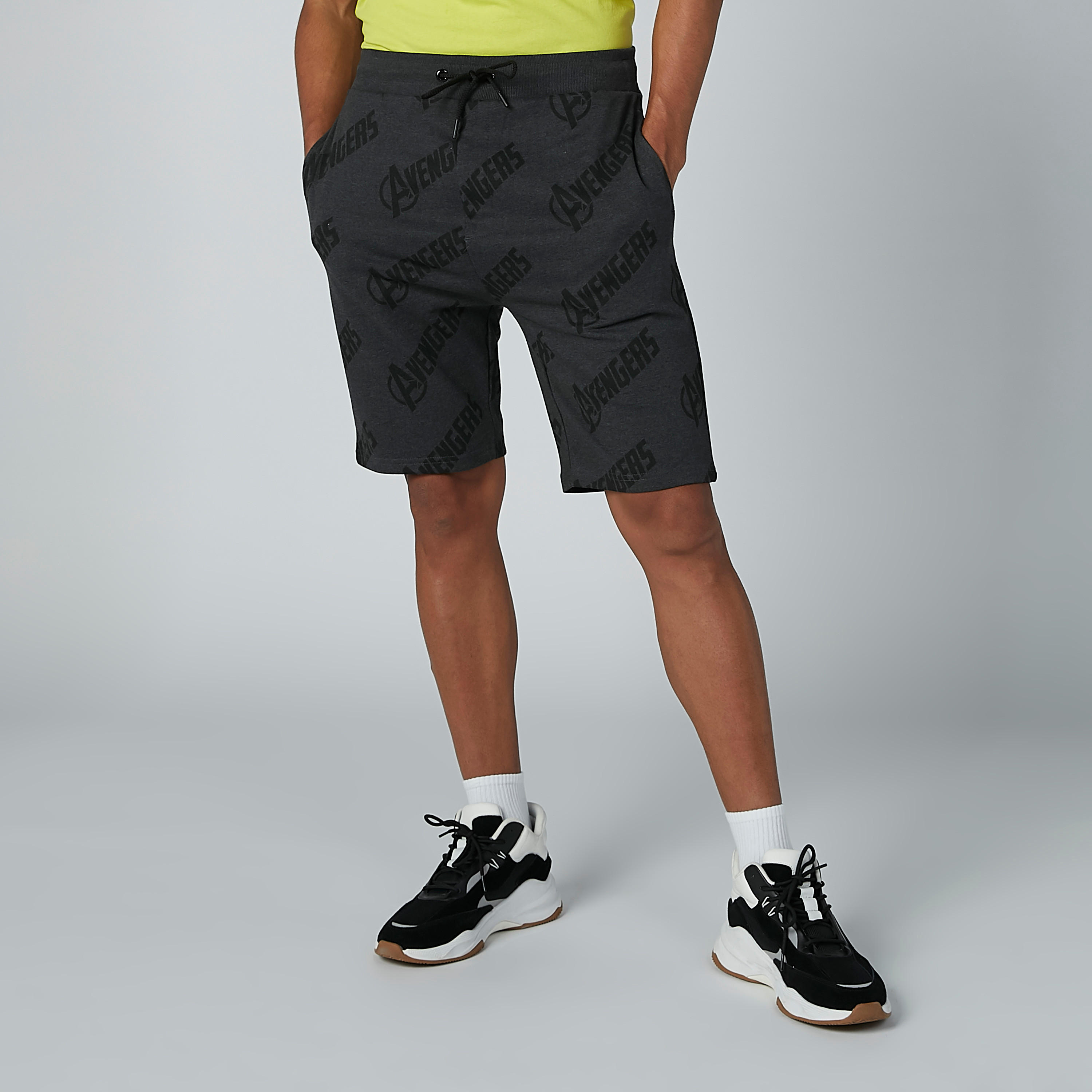 شورت مستدام بقصّة سليم ورباط خصر مطّاطي وطبعات-men-clothing-bottoms-shorts-image-1