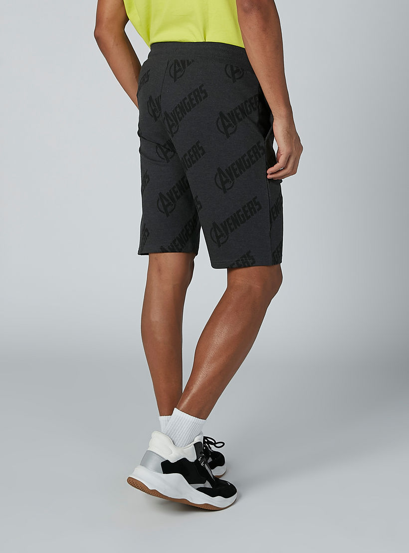 شورت مستدام بقصّة سليم ورباط خصر مطّاطي وطبعات-men-clothing-bottoms-shorts-image-4