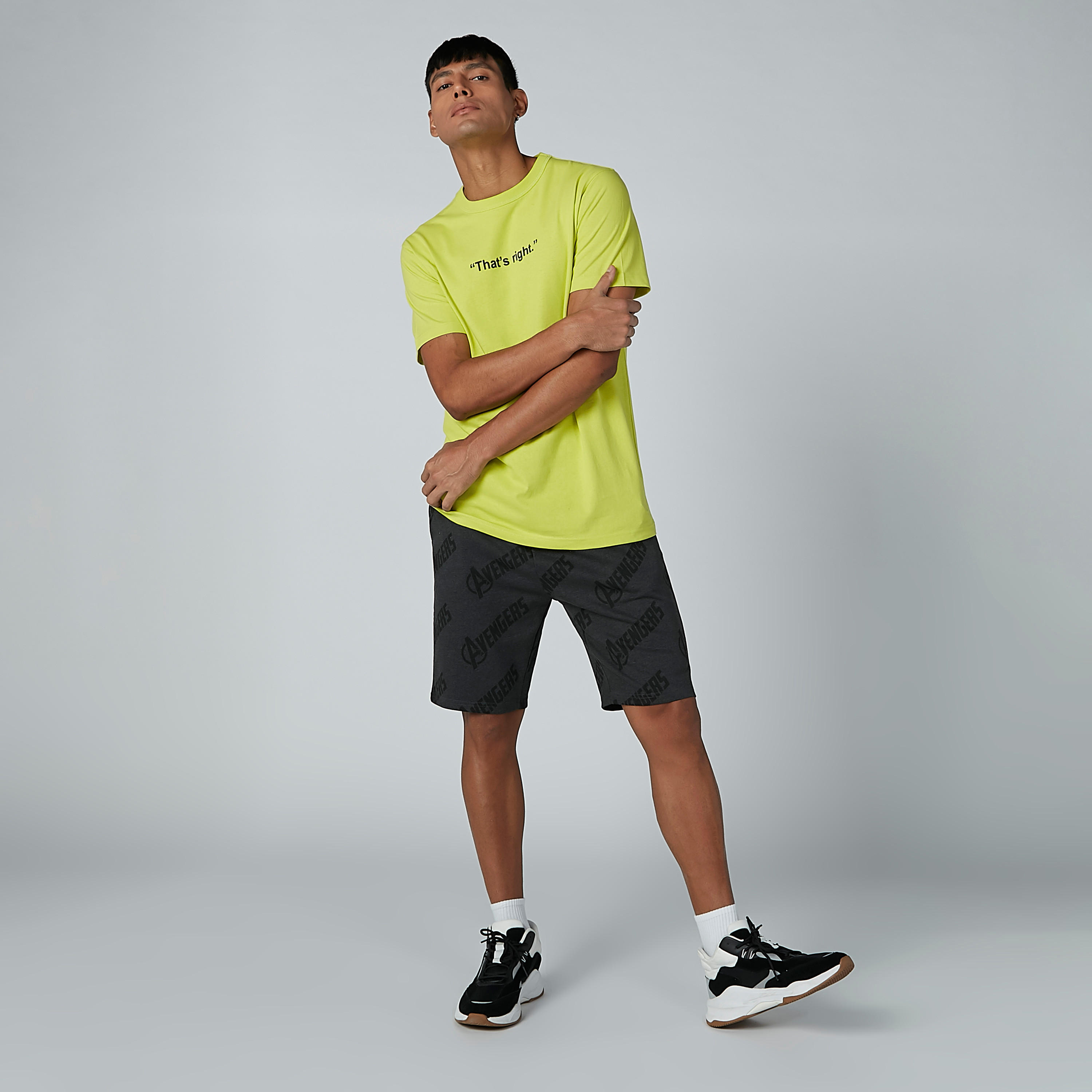 شورت مستدام بقصّة سليم ورباط خصر مطّاطي وطبعات-men-clothing-bottoms-shorts-image-5