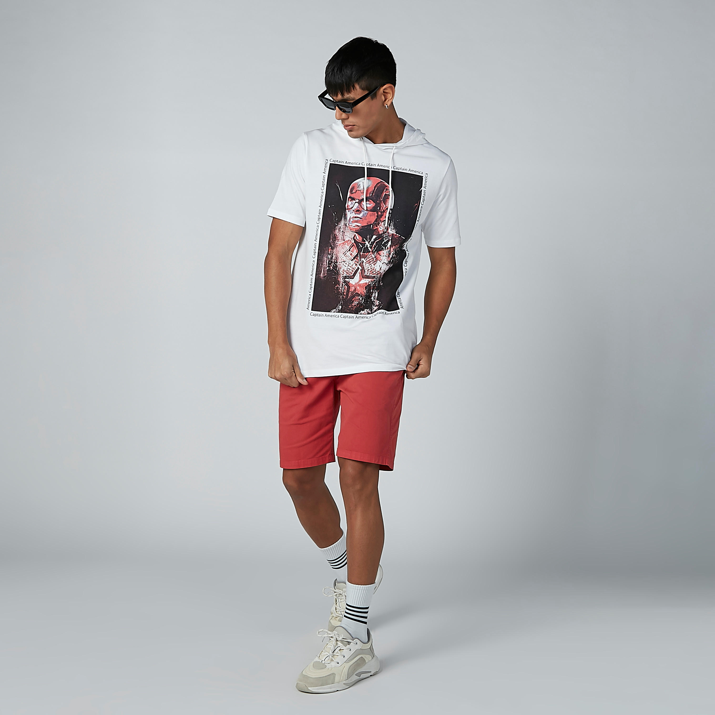 Sustainable Captain America Printed Hooded T-shirt-men-clothing-tshirtsandpolos-tshirts-image-5