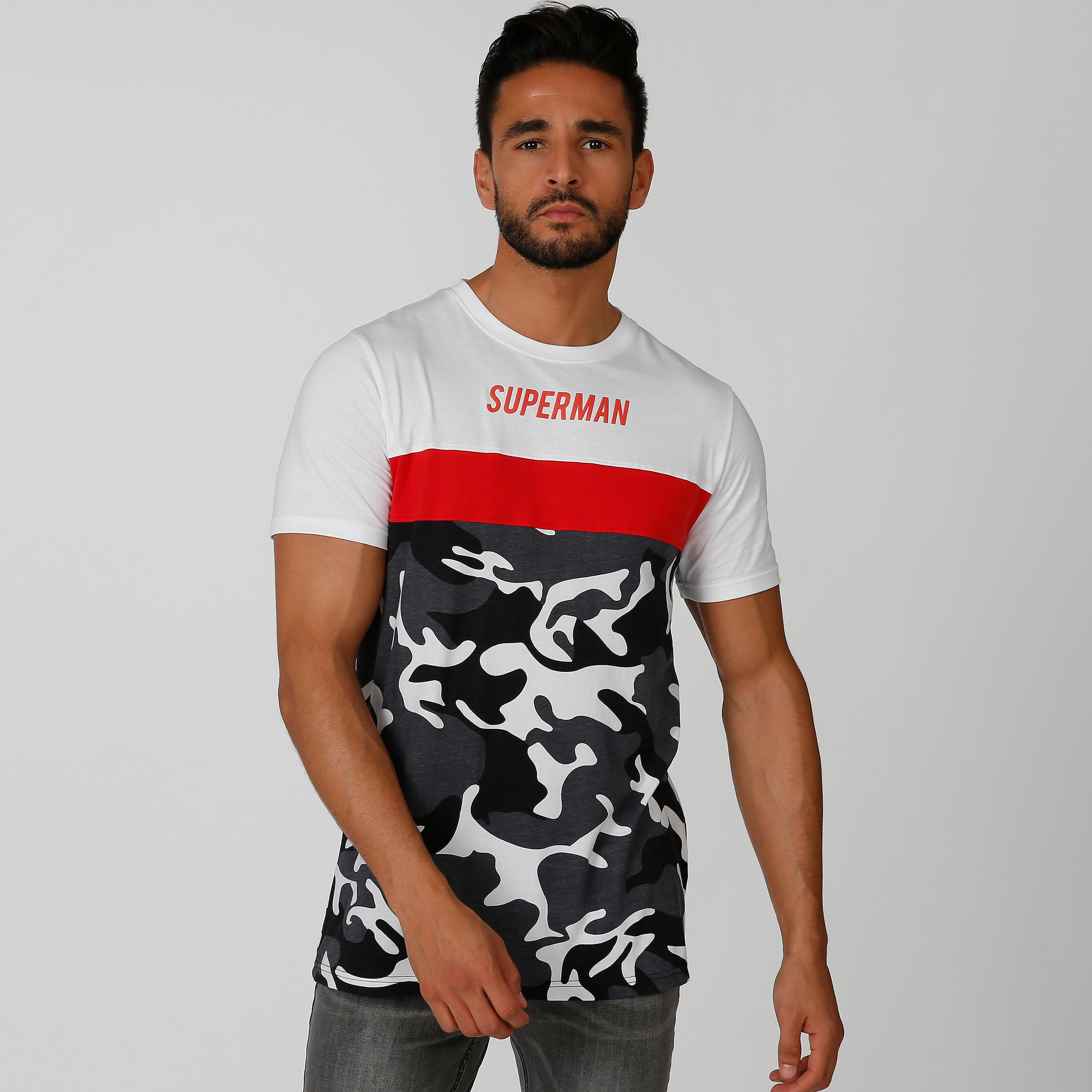 Sustainable Slim Fit Printed T-shirt with Short Sleeves-men-clothing-tshirtsandpolos-tshirts-image-1