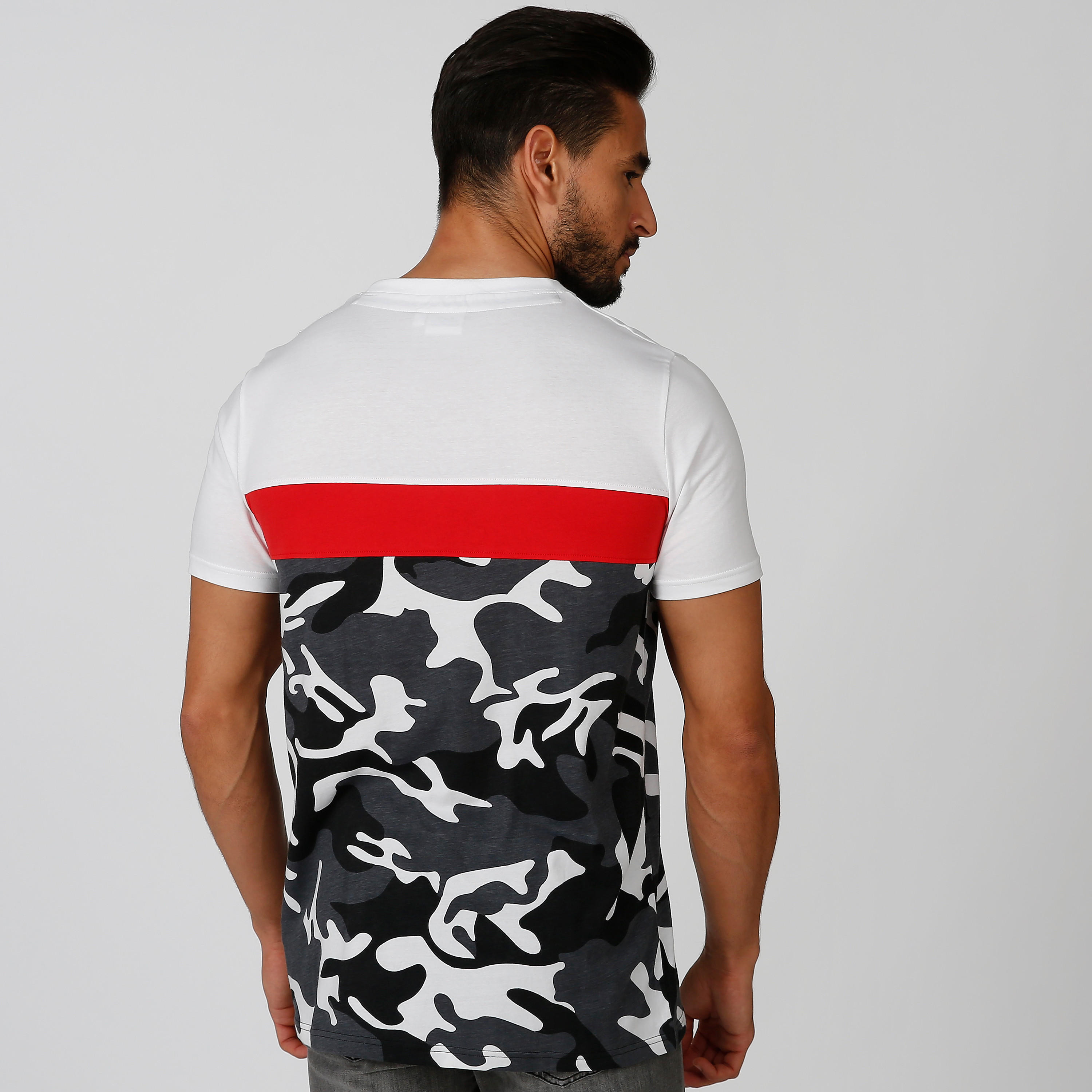 Sustainable Slim Fit Printed T-shirt with Short Sleeves-men-clothing-tshirtsandpolos-tshirts-image-3