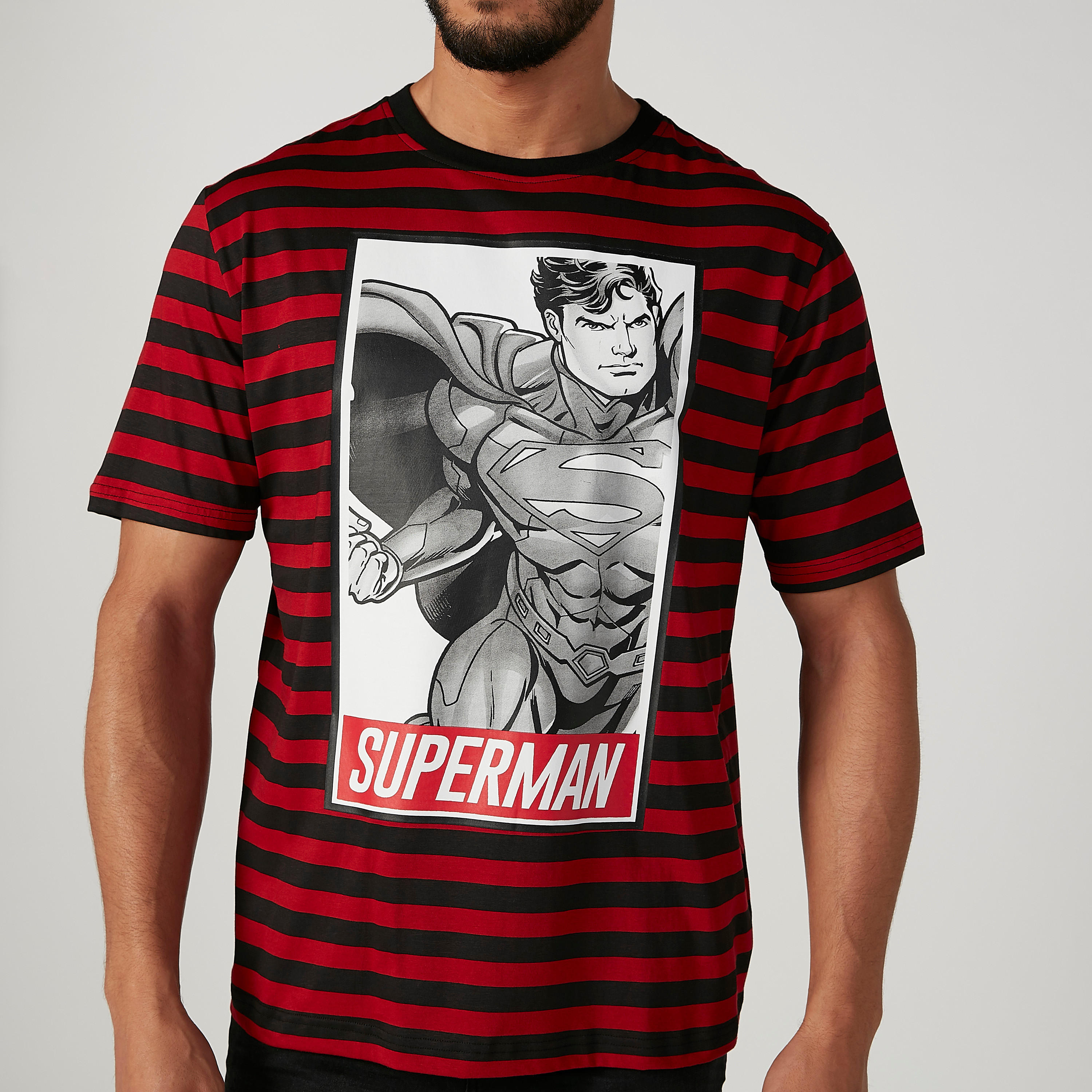 تيشيرت مستدام سليم بأكمام قصيرة وطبعات سوبرمان -men-clothing-tshirtsandpolos-tshirts-image-4