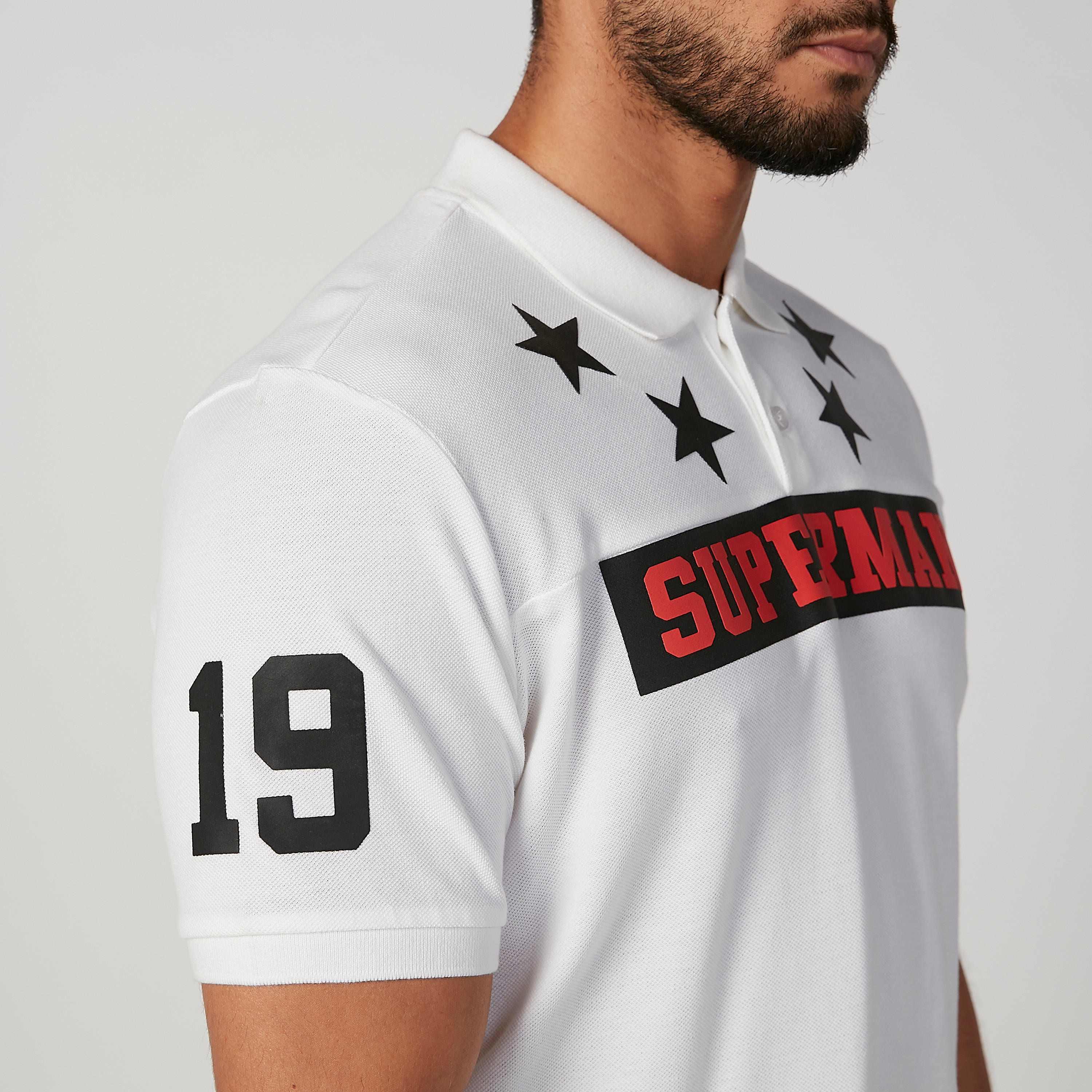 تيشيرت مستدام سليم بياقة بولو وطبعات سوبرمان-men-clothing-tshirtsandpolos-polos-image-4