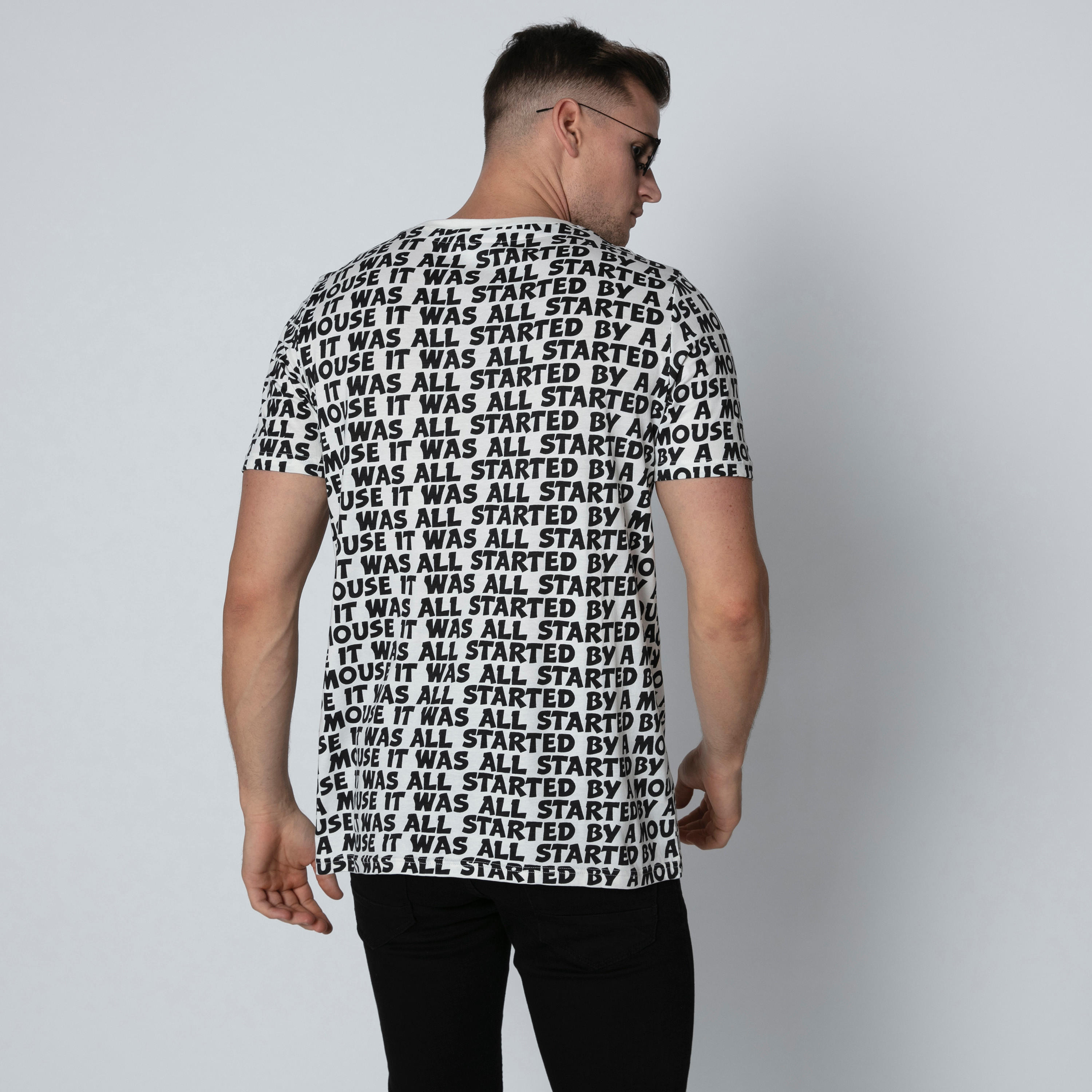 Sustainable Slim Fit Mickey Mouse Printed T-shirt with Round Neck-men-clothing-tshirtsandpolos-tshirts-image-2