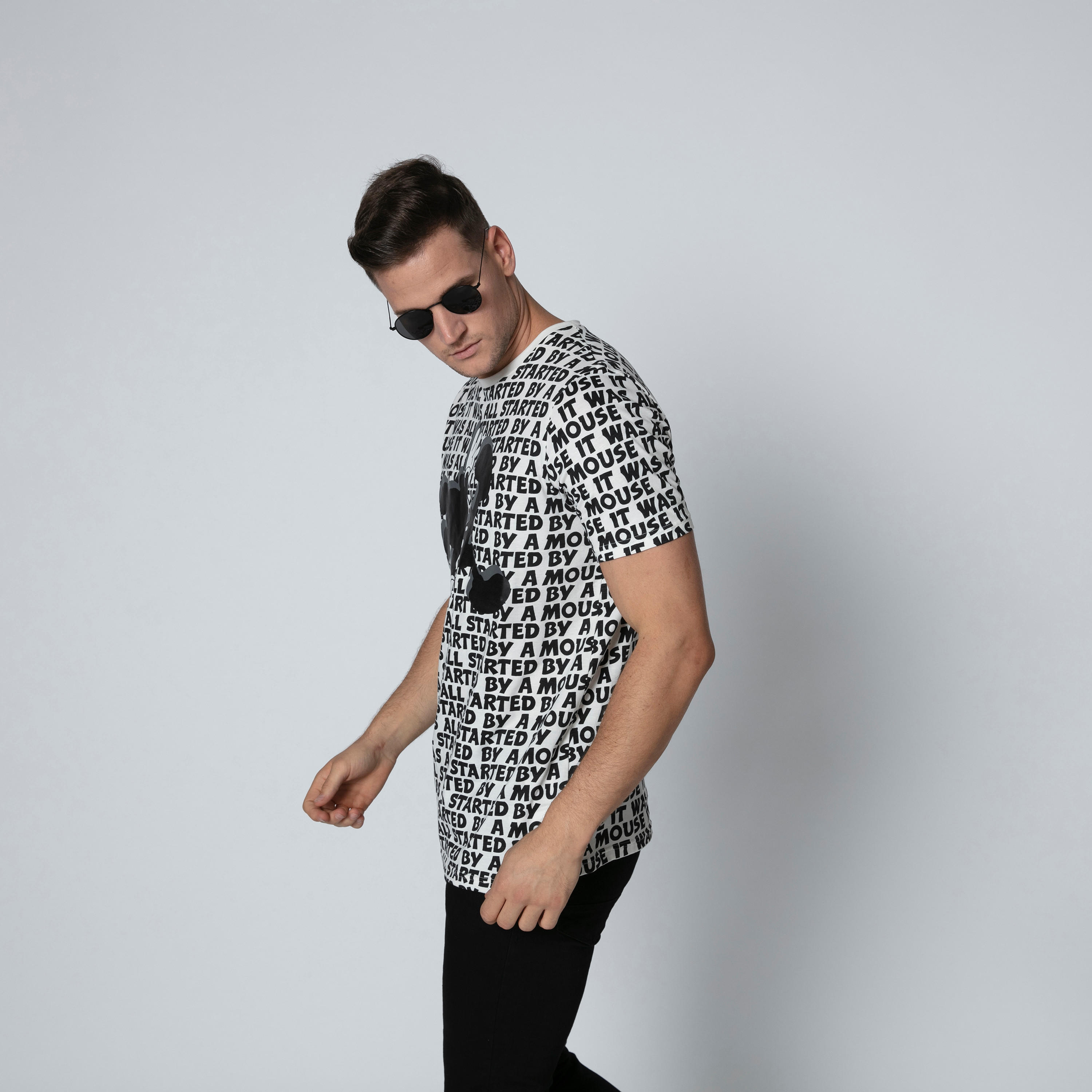Sustainable Slim Fit Mickey Mouse Printed T-shirt with Round Neck-men-clothing-tshirtsandpolos-tshirts-image-4