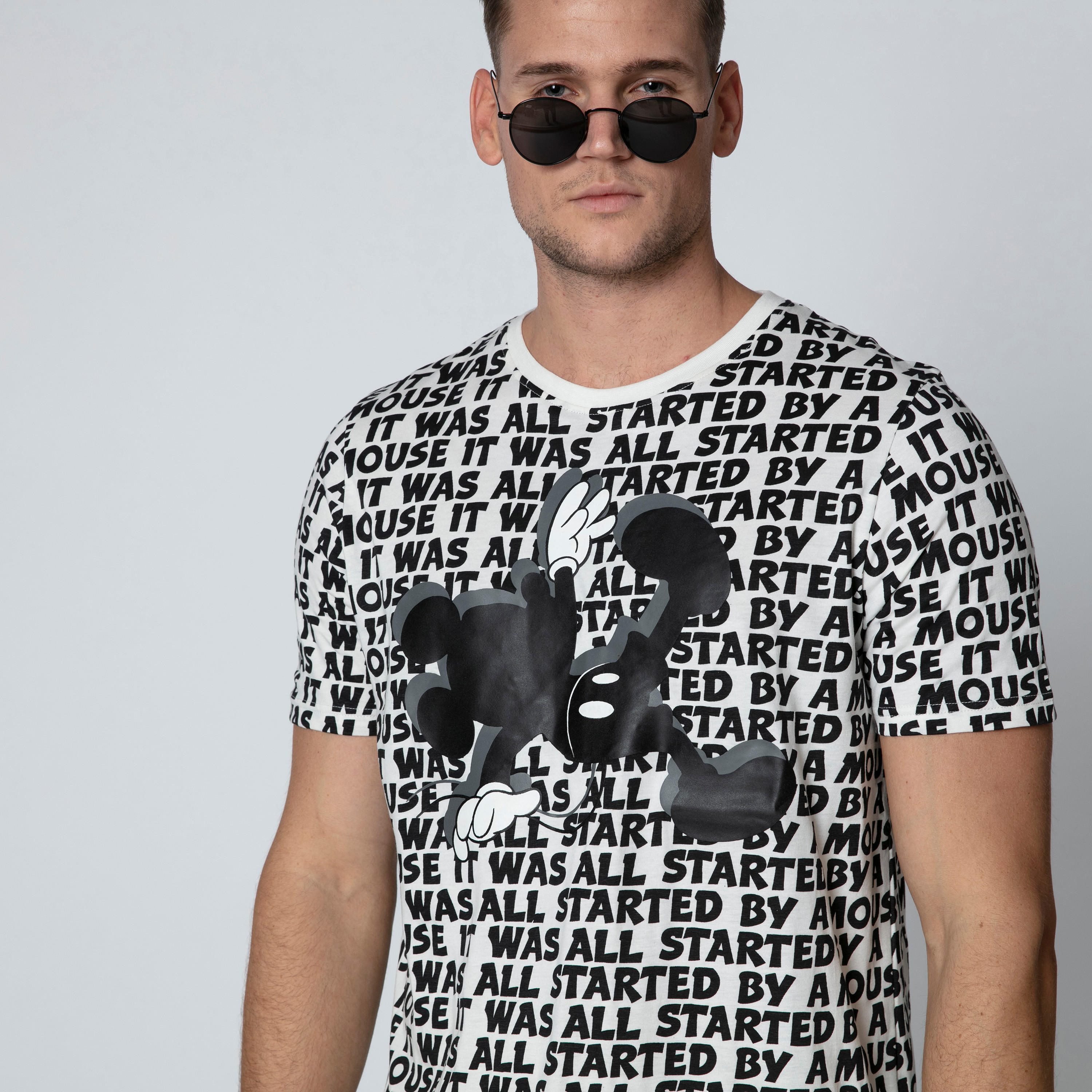 Sustainable Slim Fit Mickey Mouse Printed T-shirt with Round Neck-men-clothing-tshirtsandpolos-tshirts-image-5