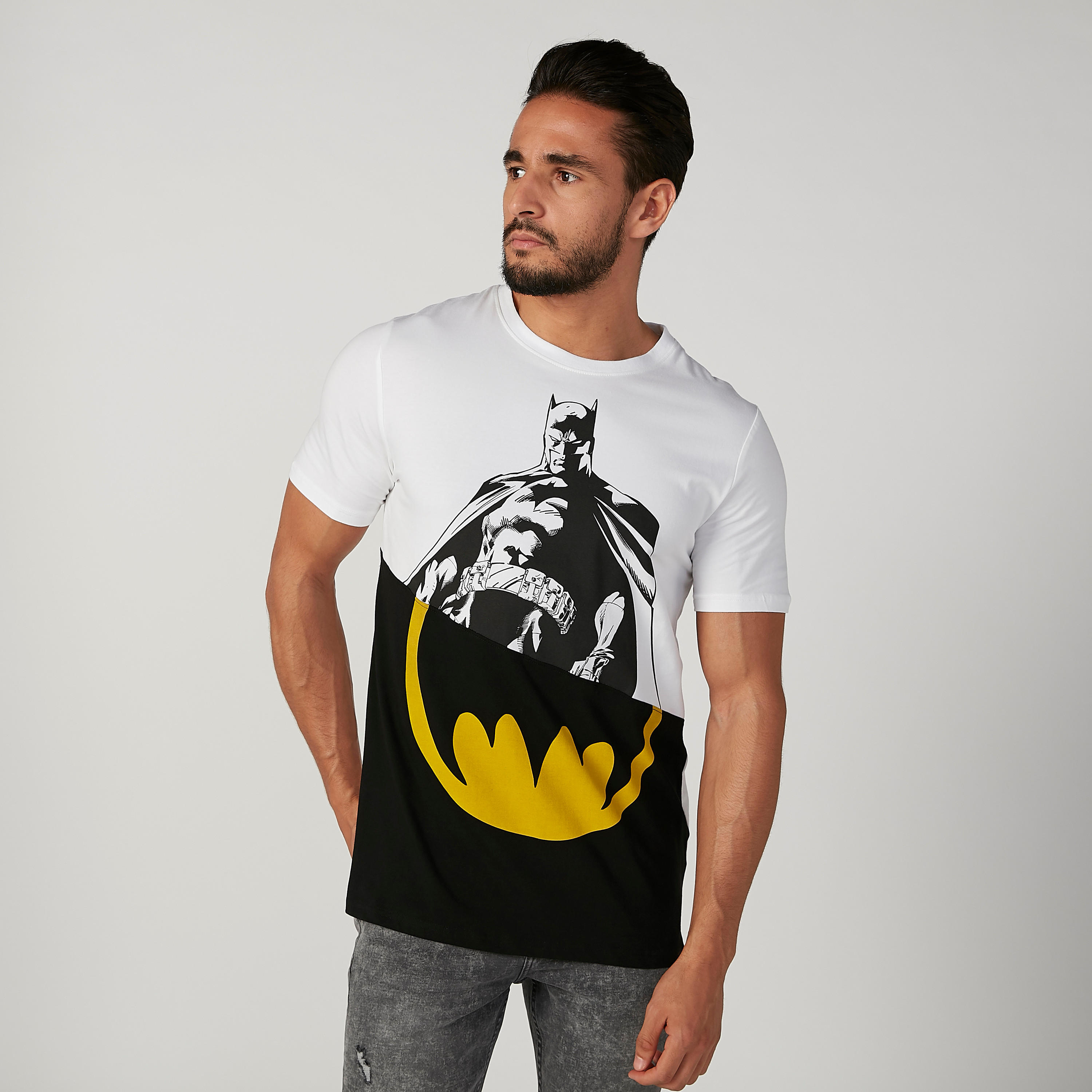 Sustainable Slim Fit Batman Printed Crew Neck T-shirt-men-clothing-tshirtsandpolos-tshirts-image-1
