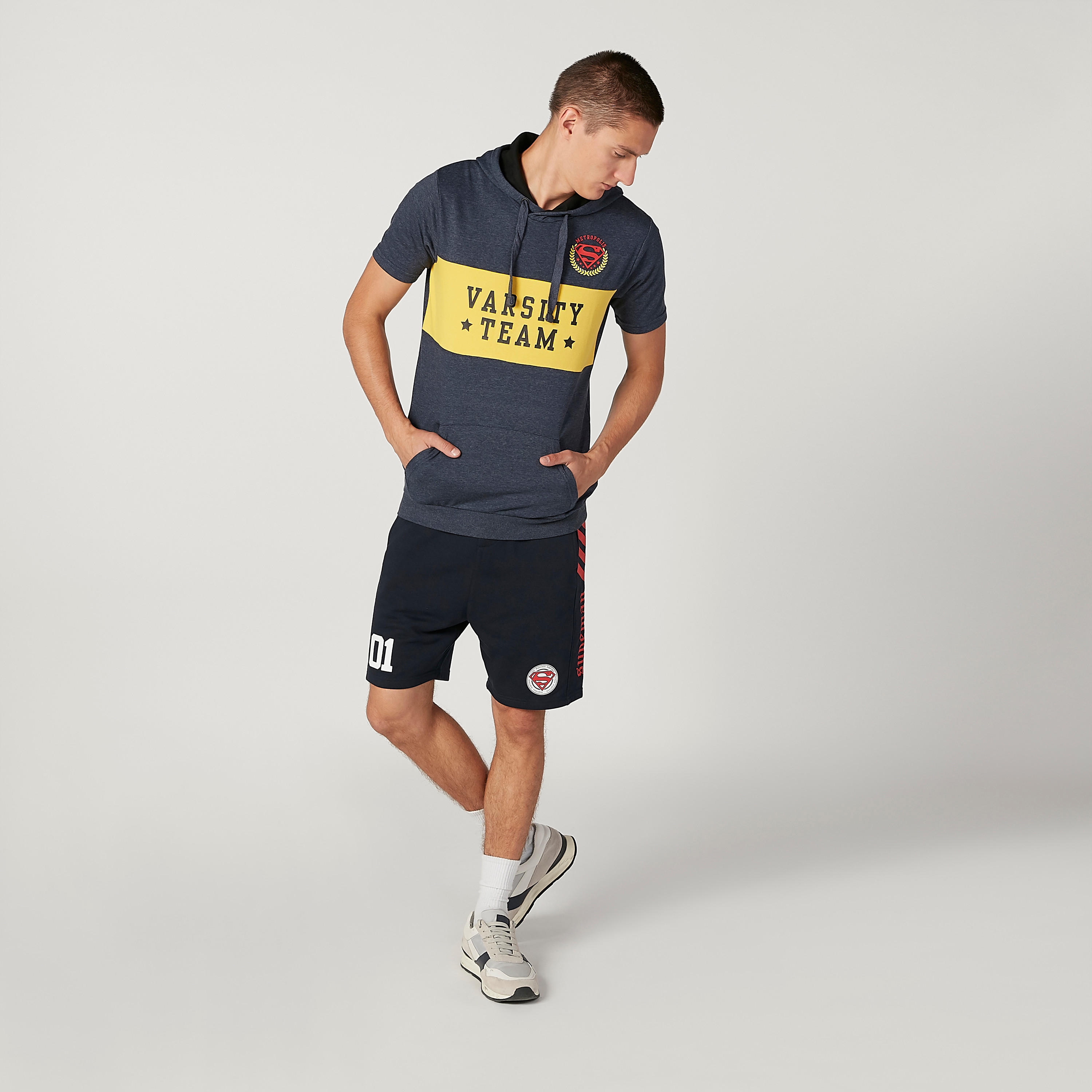 تيشيرت مستدام سليم بياقة بولو وطبعات سوبرمان-men-clothing-tshirtsandpolos-tshirts-image-2