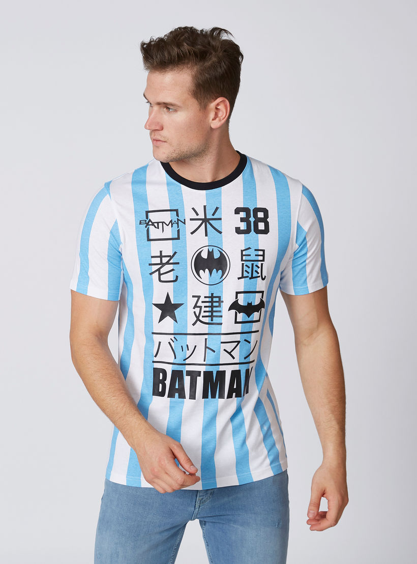 تيشيرت مستدام سليم بياقة ضيّقة وطبعات باتمان-men-clothing-tshirtsandpolos-tshirts-image-4